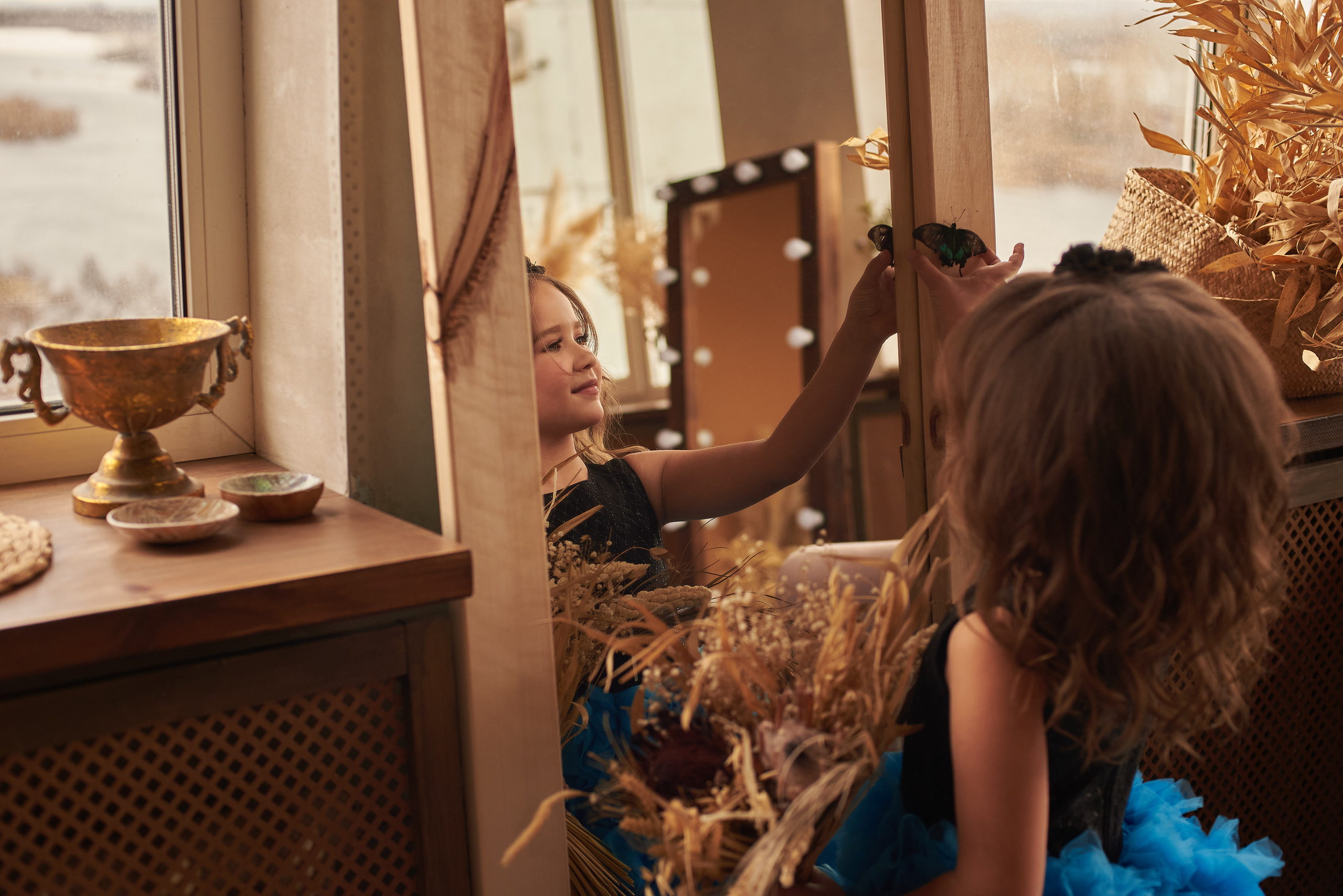 Фотопроет для детей с живыми бабочками в Красноярске. Фотограф в Красноярске Шепелева Мария