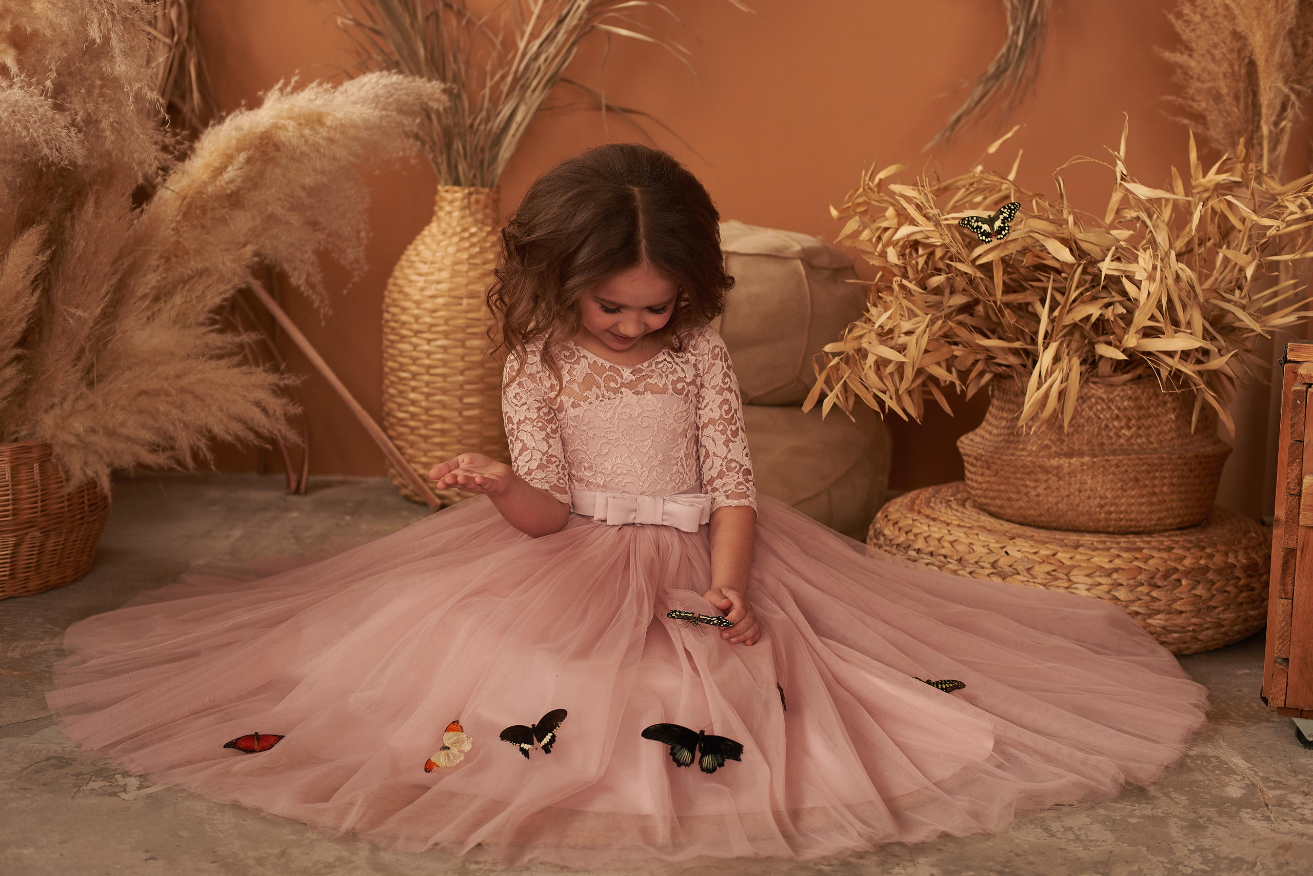 Фотопроет для детей с живыми бабочками в Красноярске. Фотограф в Красноярске Шепелева Мария