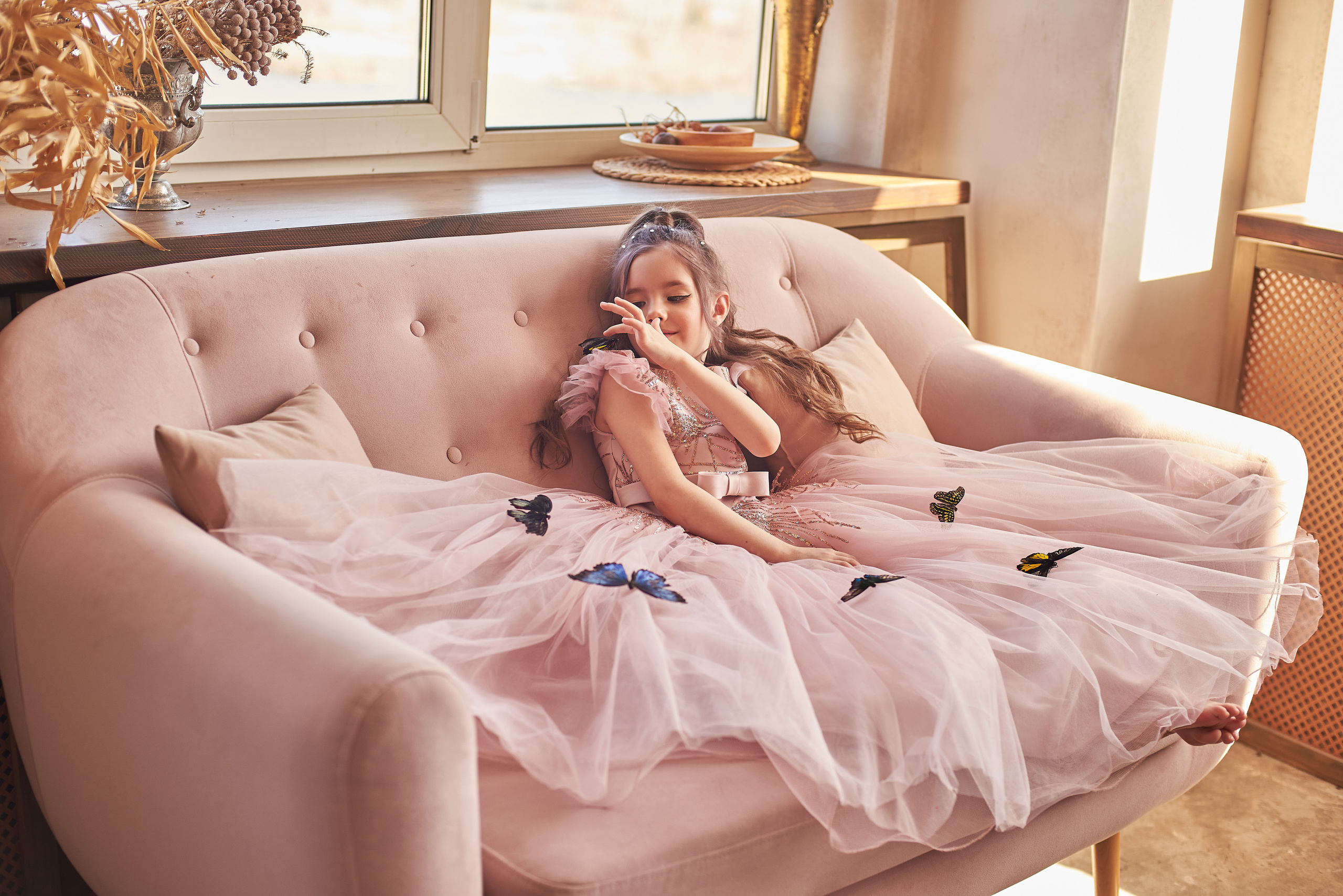 Фотопроет для детей с живыми бабочками в Красноярске. Фотограф в Красноярске Шепелева Мария