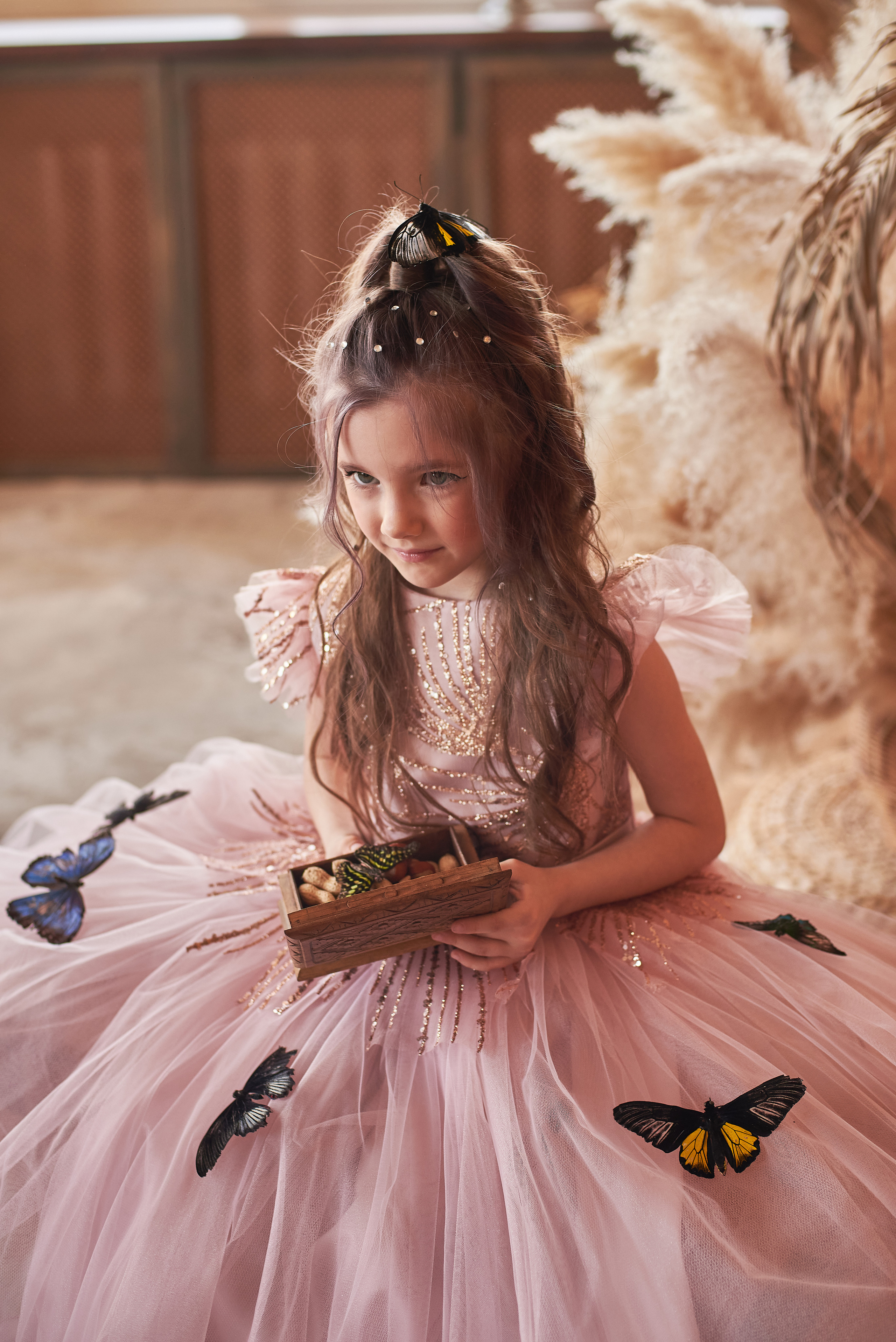 Фотопроет для детей с живыми бабочками в Красноярске. Фотограф в Красноярске Шепелева Мария