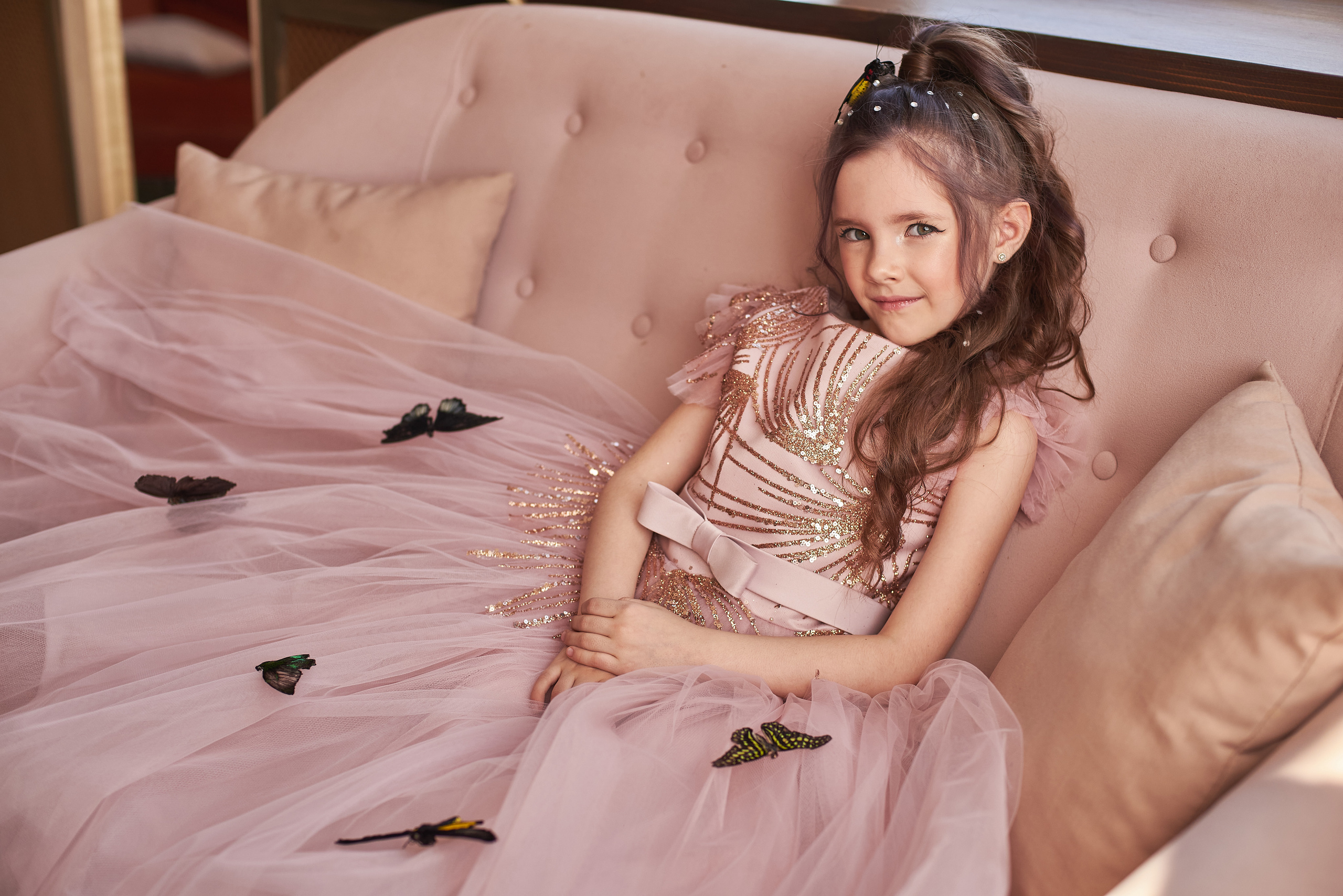 Фотопроет для детей с живыми бабочками в Красноярске. Фотограф в Красноярске Шепелева Мария