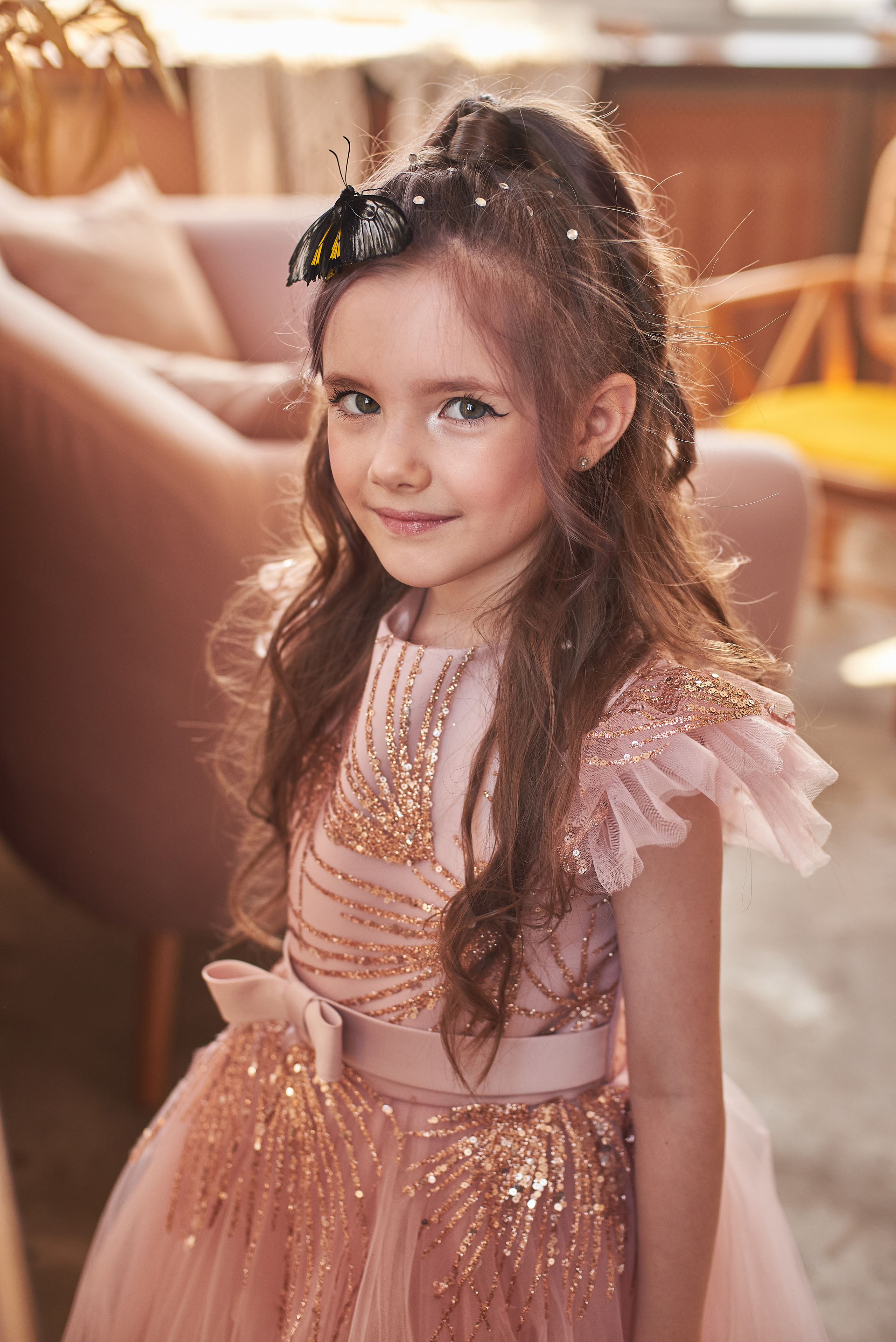 Фотопроет для детей с живыми бабочками в Красноярске. Фотограф в Красноярске Шепелева Мария