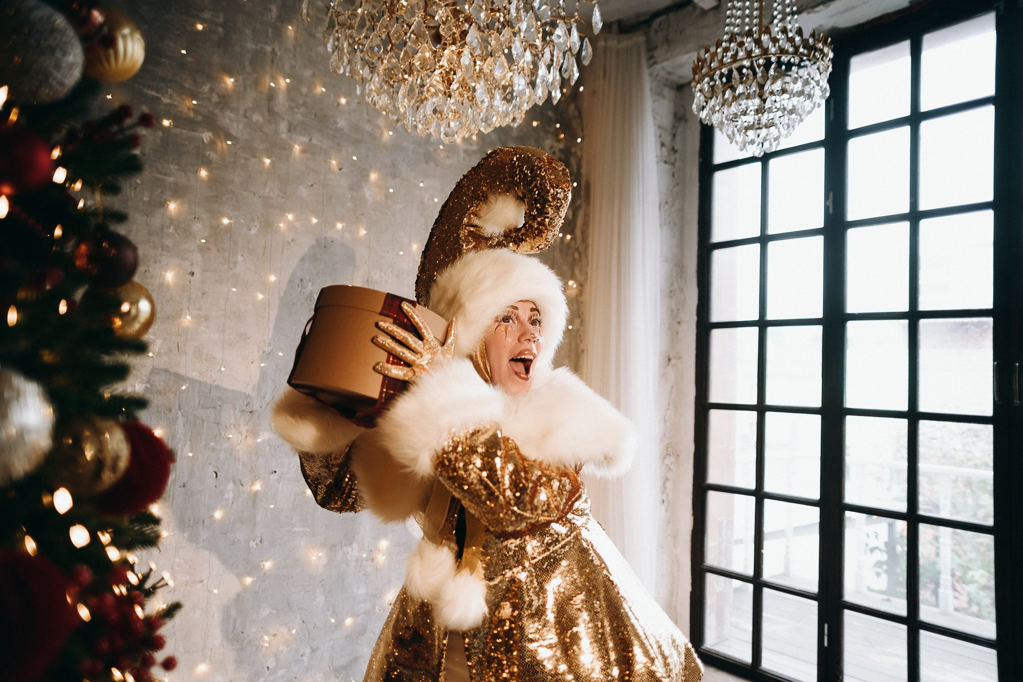 Новогодняя креативная фотосессия в Тюмени | Фотограф Дарья Мустафина. Портретный фотограф Тюмень Дарья Мустафина