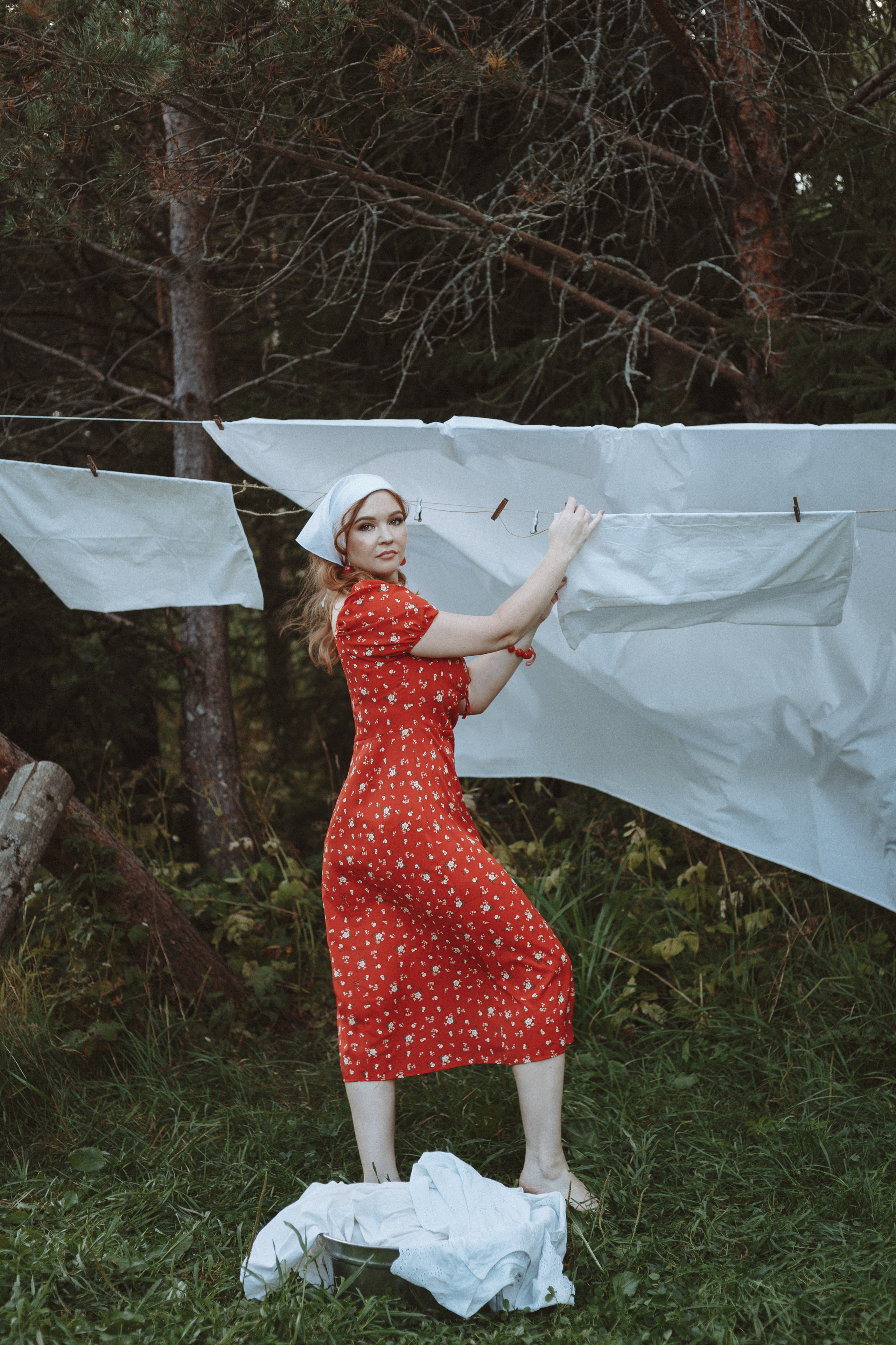 Женская фотосессия 2 в 1 «Прачка» и «Карьеры» Токсово. Женский, семейный и контент фотограф Ирина Ульянова в Санкт-Петербурге