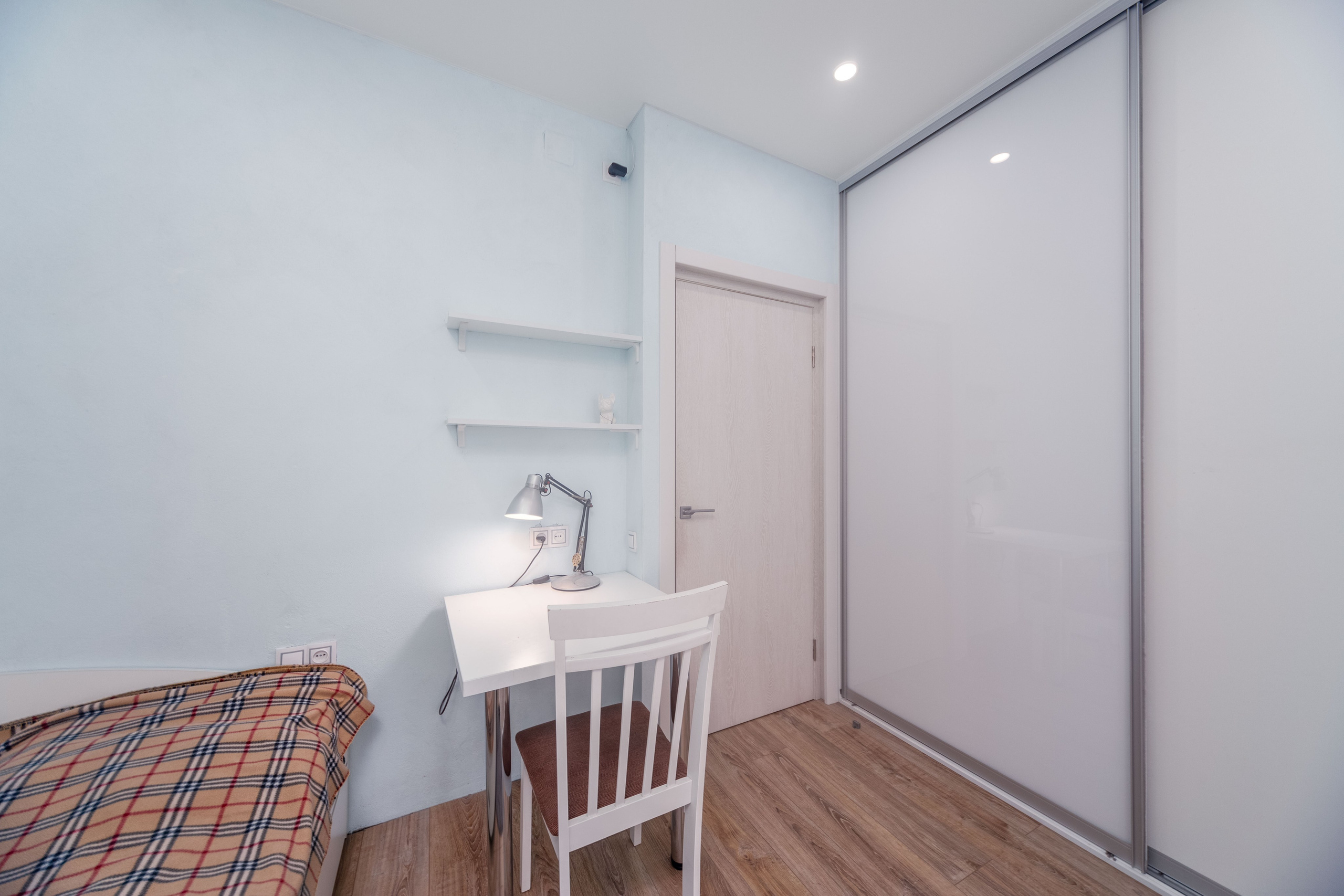 Фото интерьера детской спальни в пентхаусе в ЖК Минск Мир