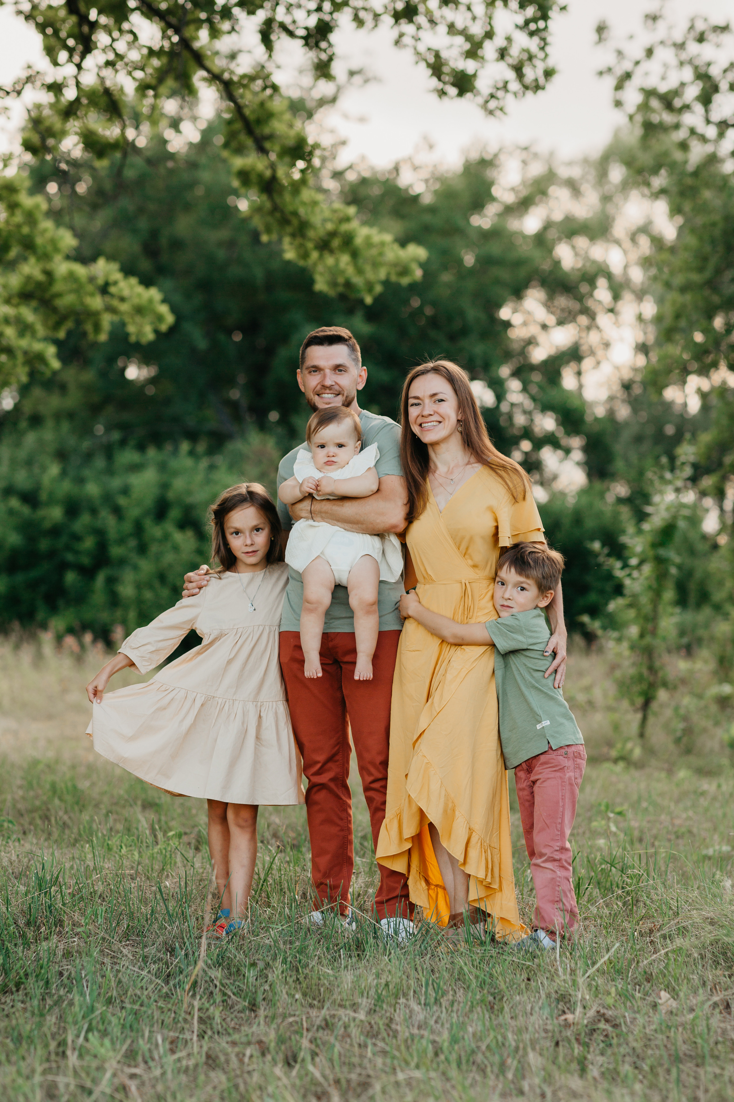 Летняя сьемка веселой семьи Андрея и Росаны. Основная