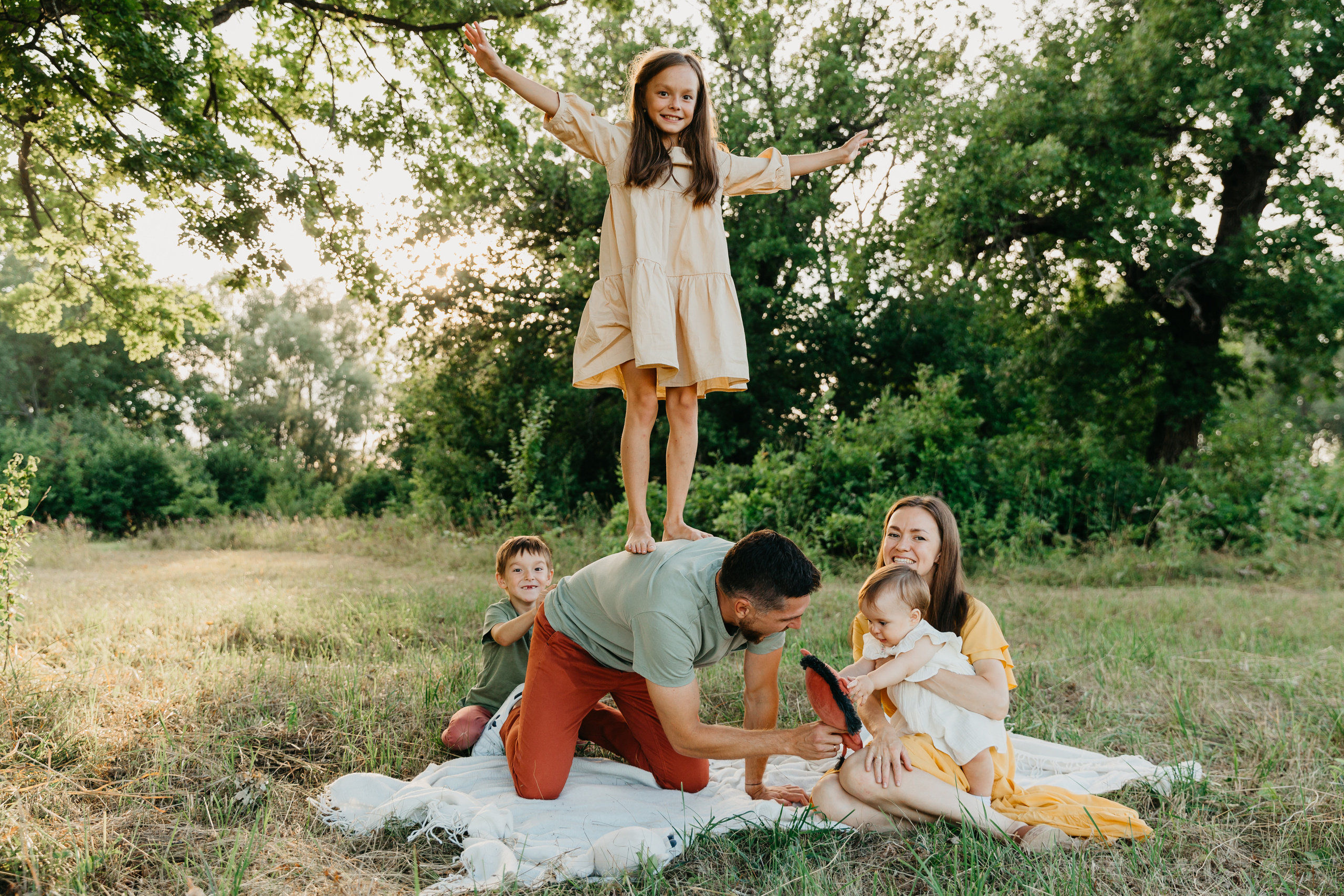 Летняя сьемка веселой семьи Андрея и Росаны. Основная
