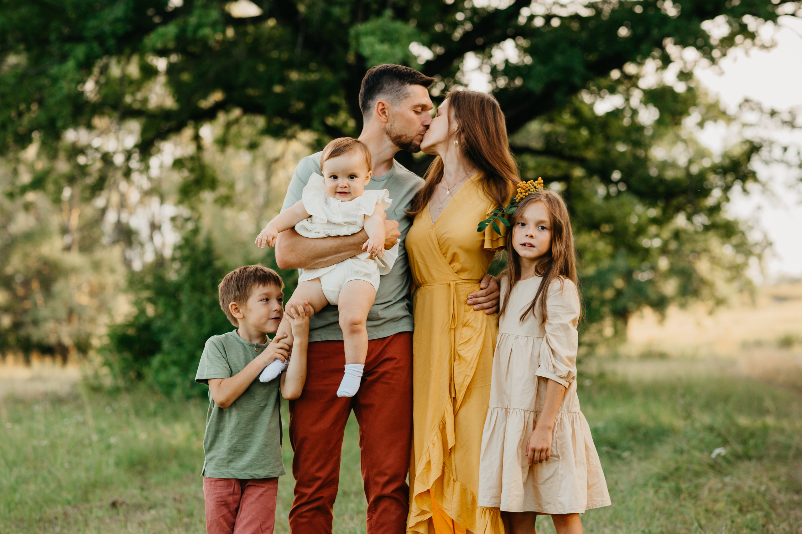 Летняя сьемка веселой семьи Андрея и Росаны. Основная