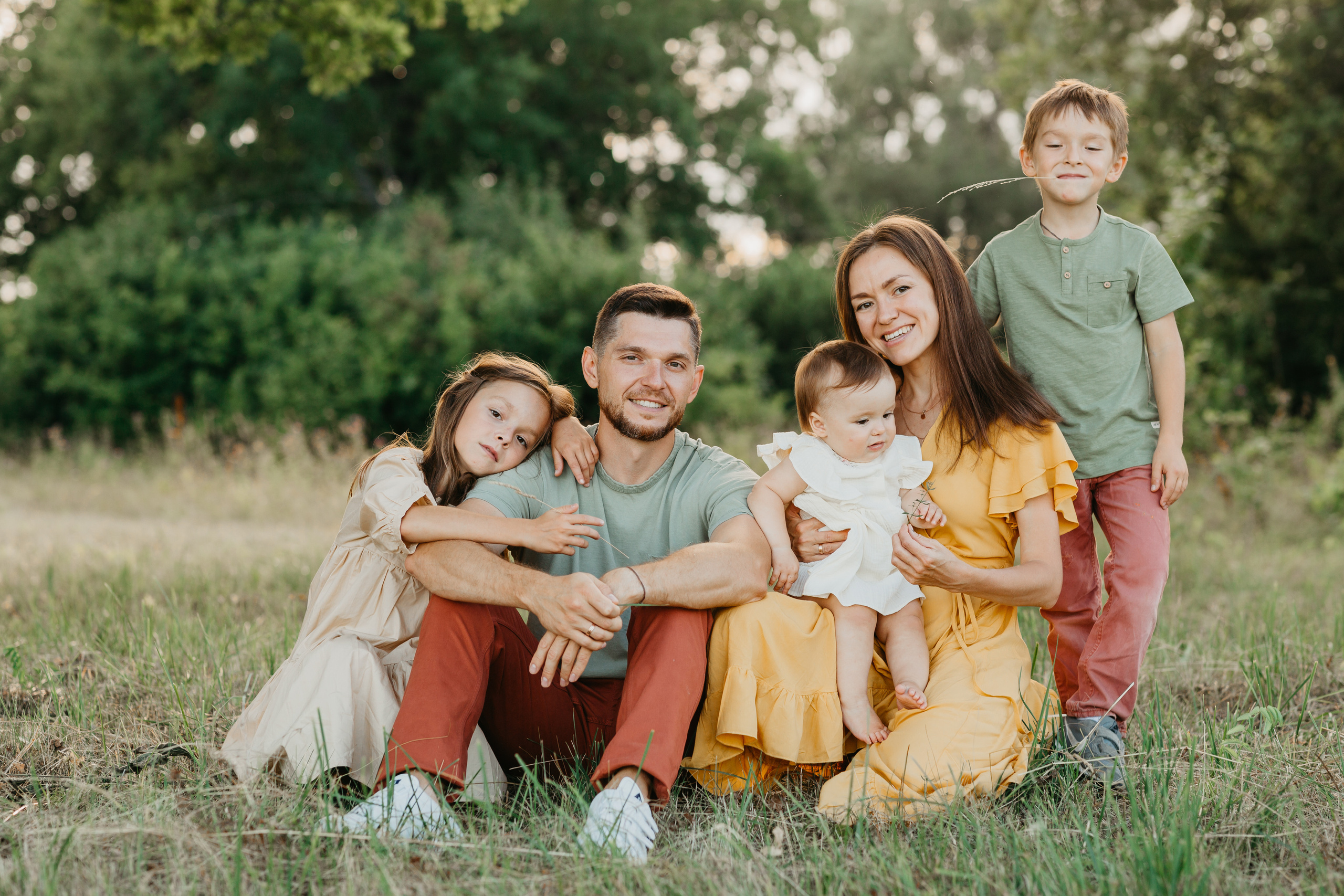 Летняя сьемка веселой семьи Андрея и Росаны. Основная