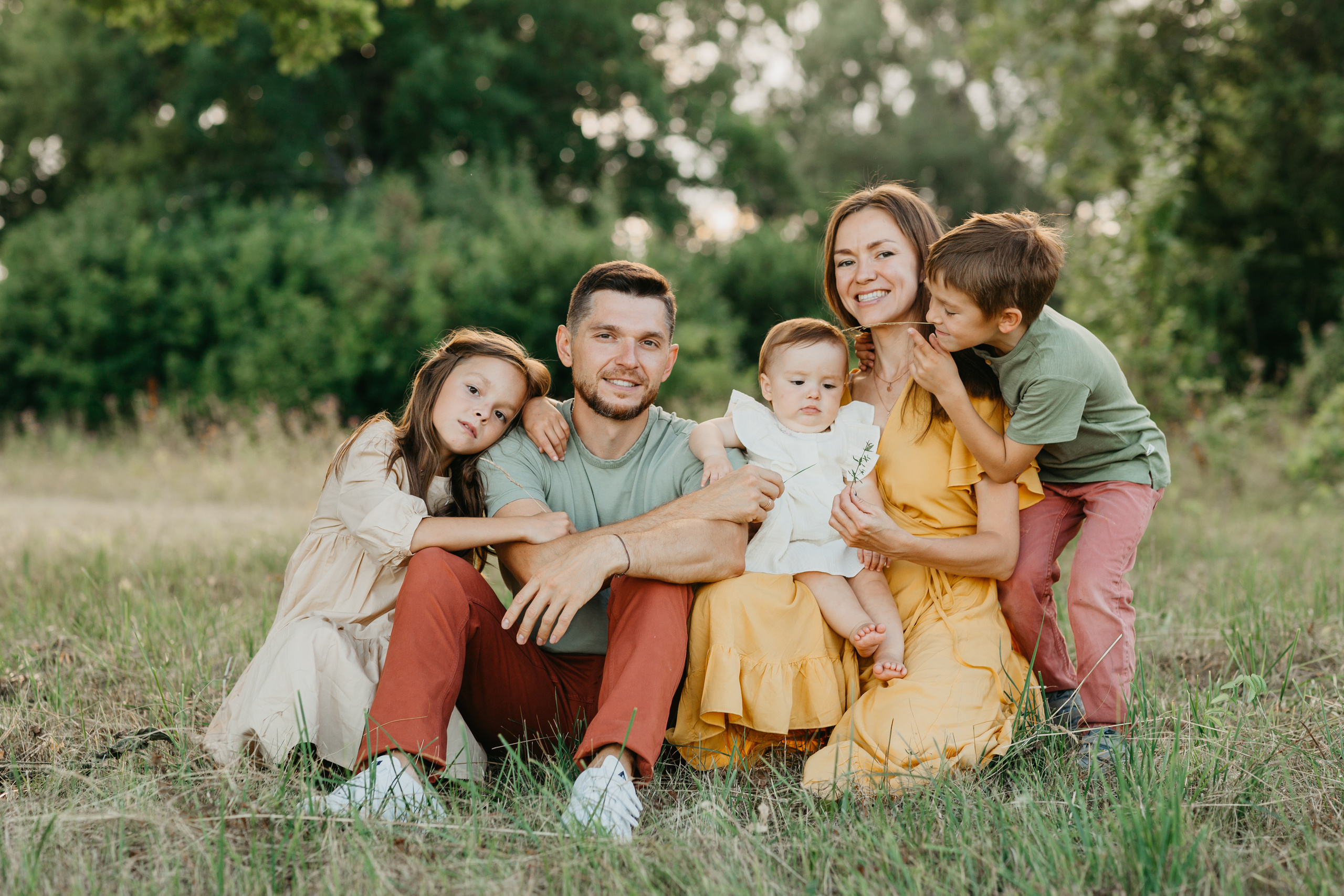 Летняя сьемка веселой семьи Андрея и Росаны. Основная