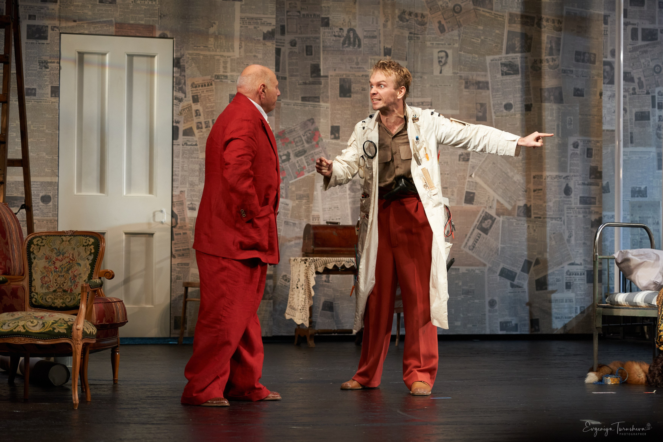 «Иван Васильевич» — премьера, открывшая сотый сезон Театра Сатиры. Фотограф Евгения Турушева