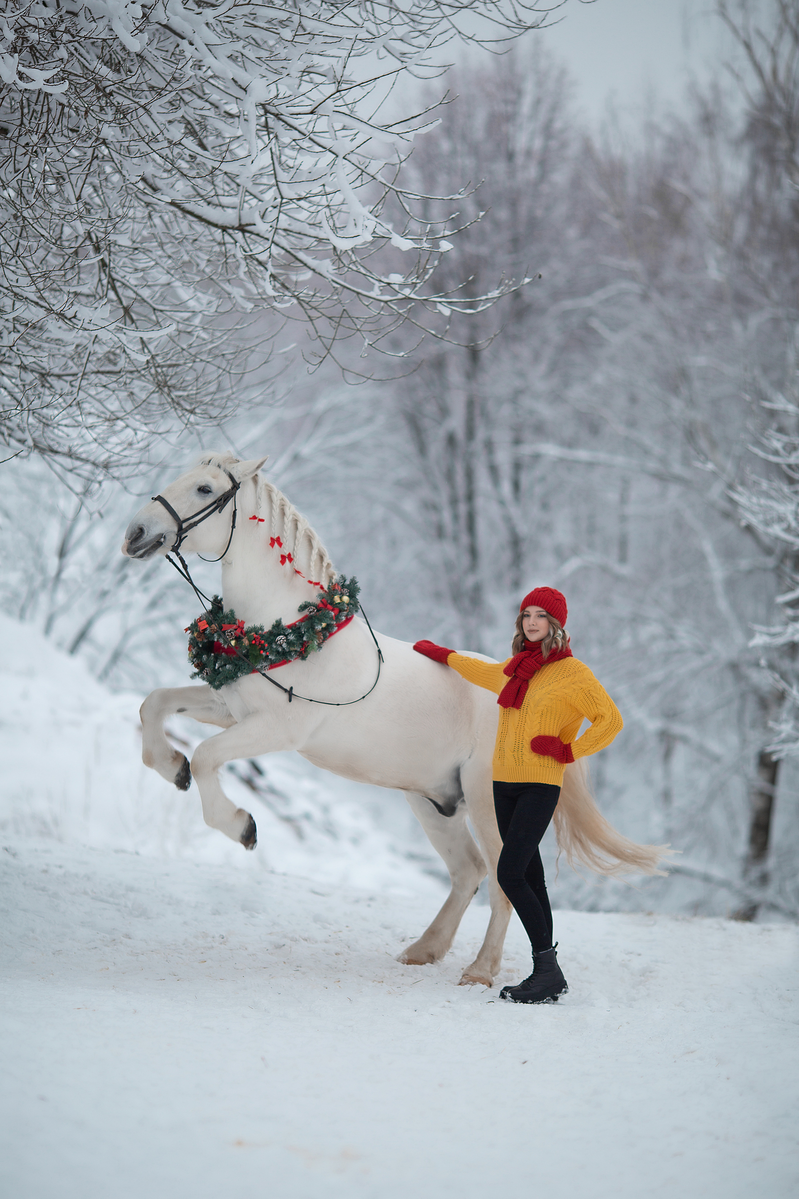 Анна и Воробушек фотодень. Фотосессия с лошадьми в Нижнем Новгороде