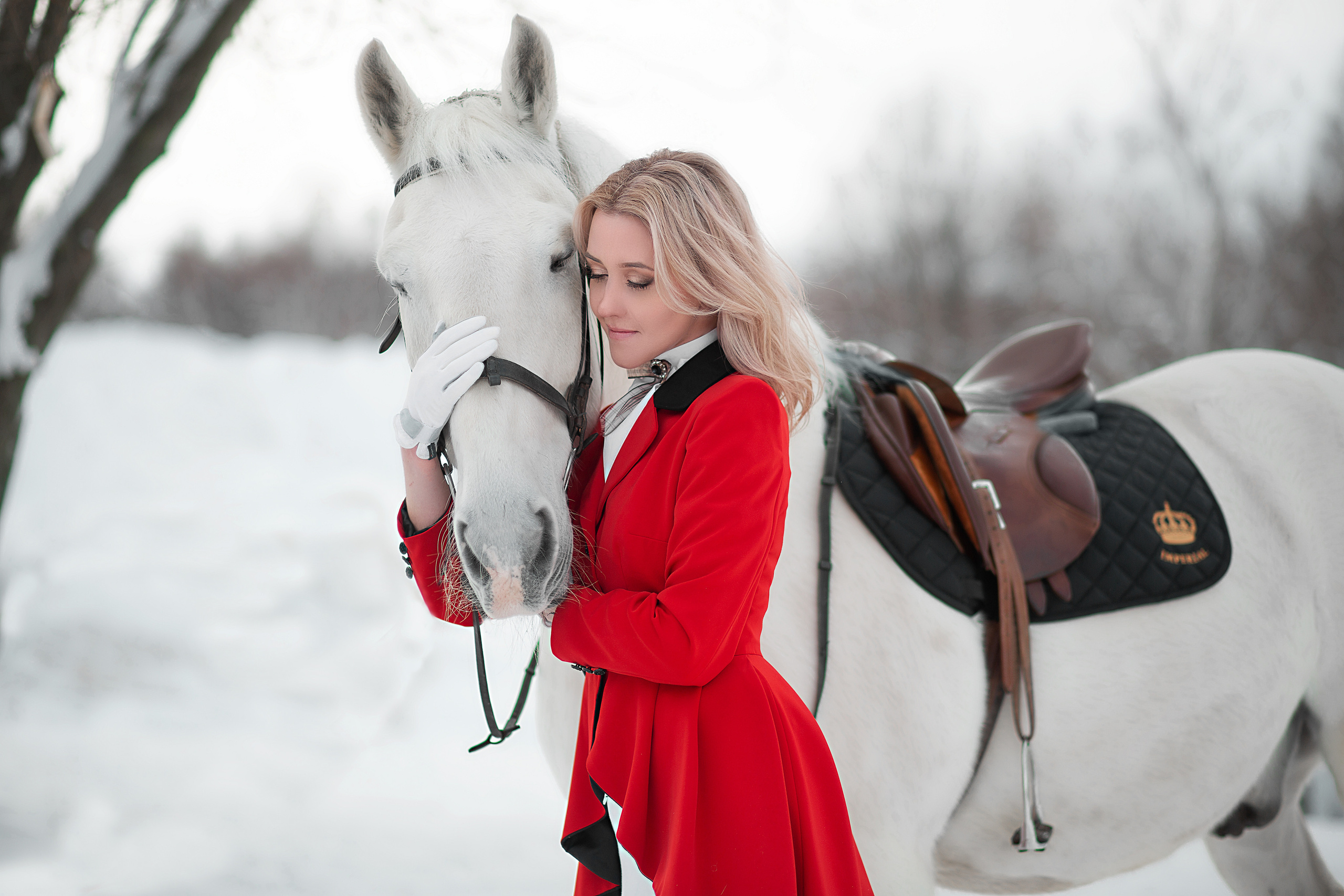 Фотосессия Анны и Воробья 09.01.22. Фотосессия с лошадьми в Нижнем Новгороде