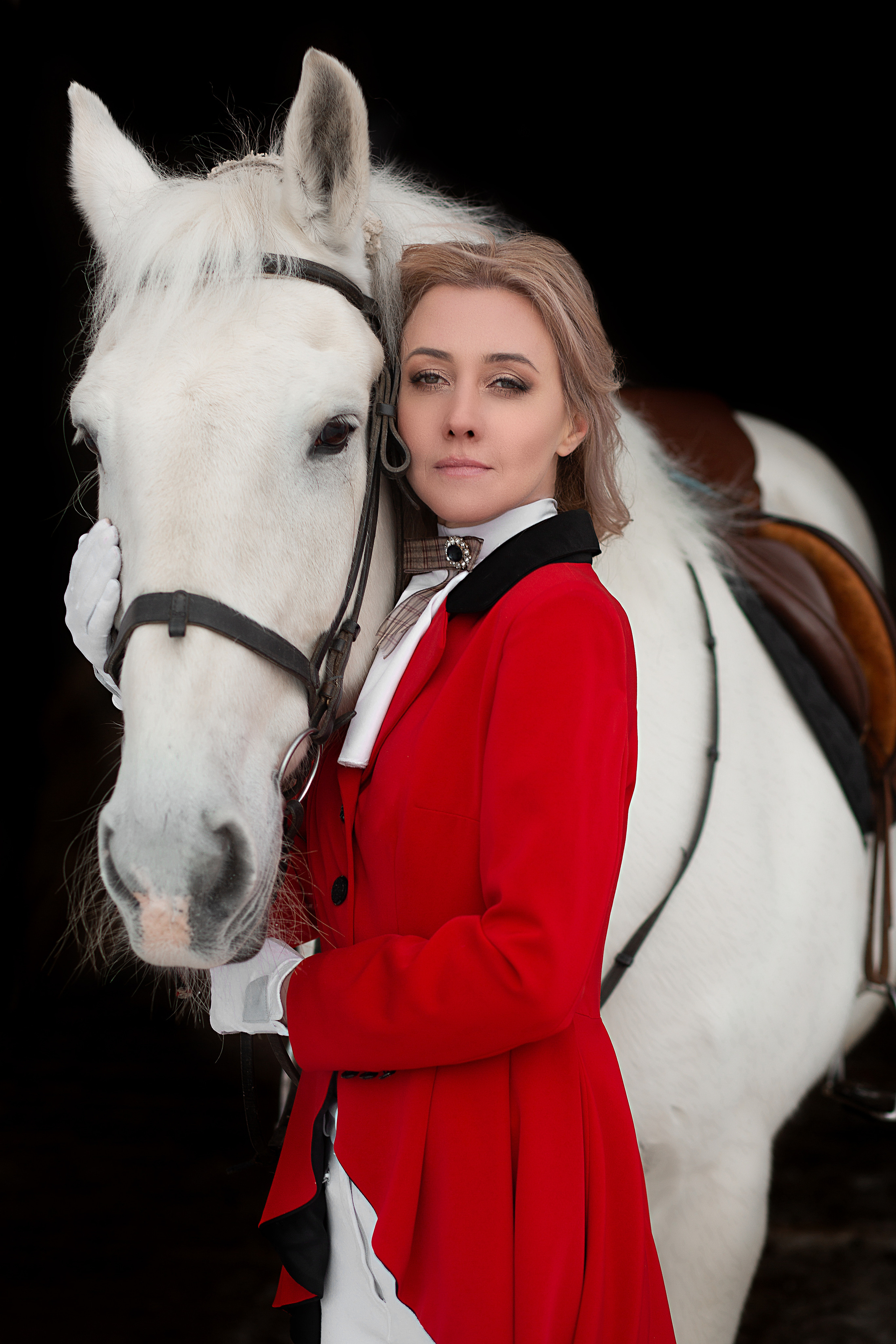 Фотосессия Анны и Воробья 09.01.22. Фотосессия с лошадьми в Нижнем Новгороде