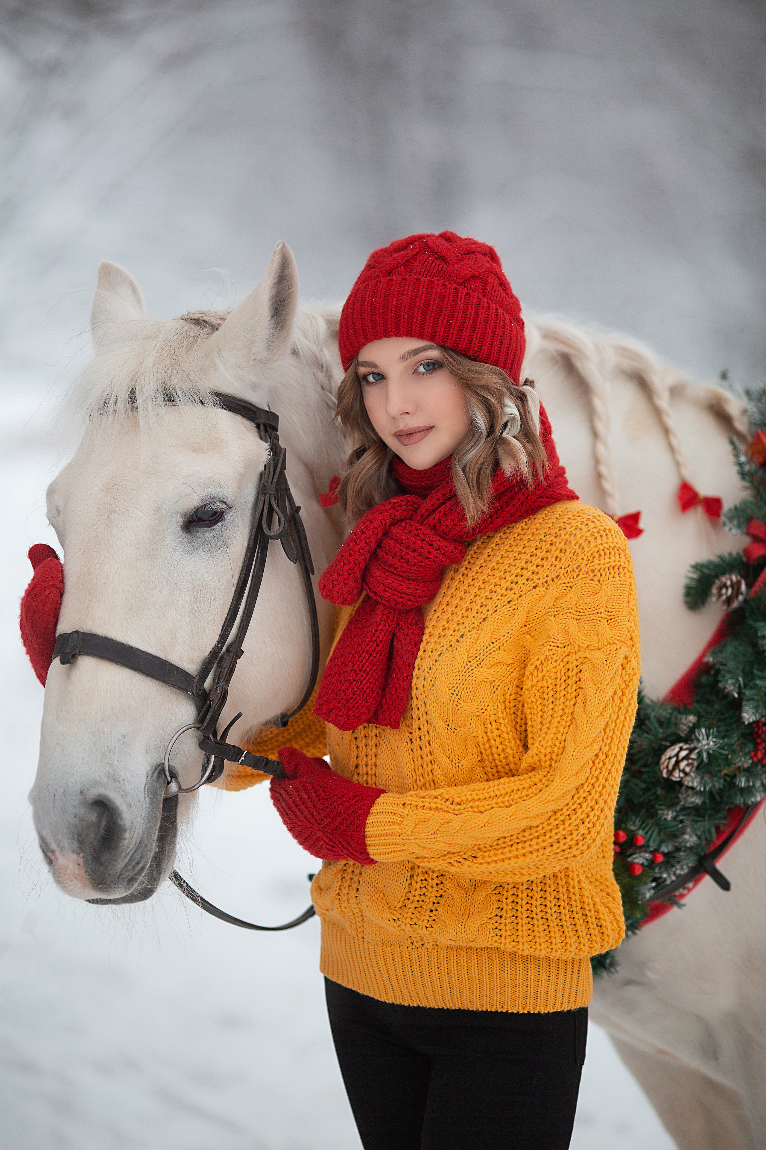 Анна и Воробушек фотодень. Фотосессия с лошадьми в Нижнем Новгороде