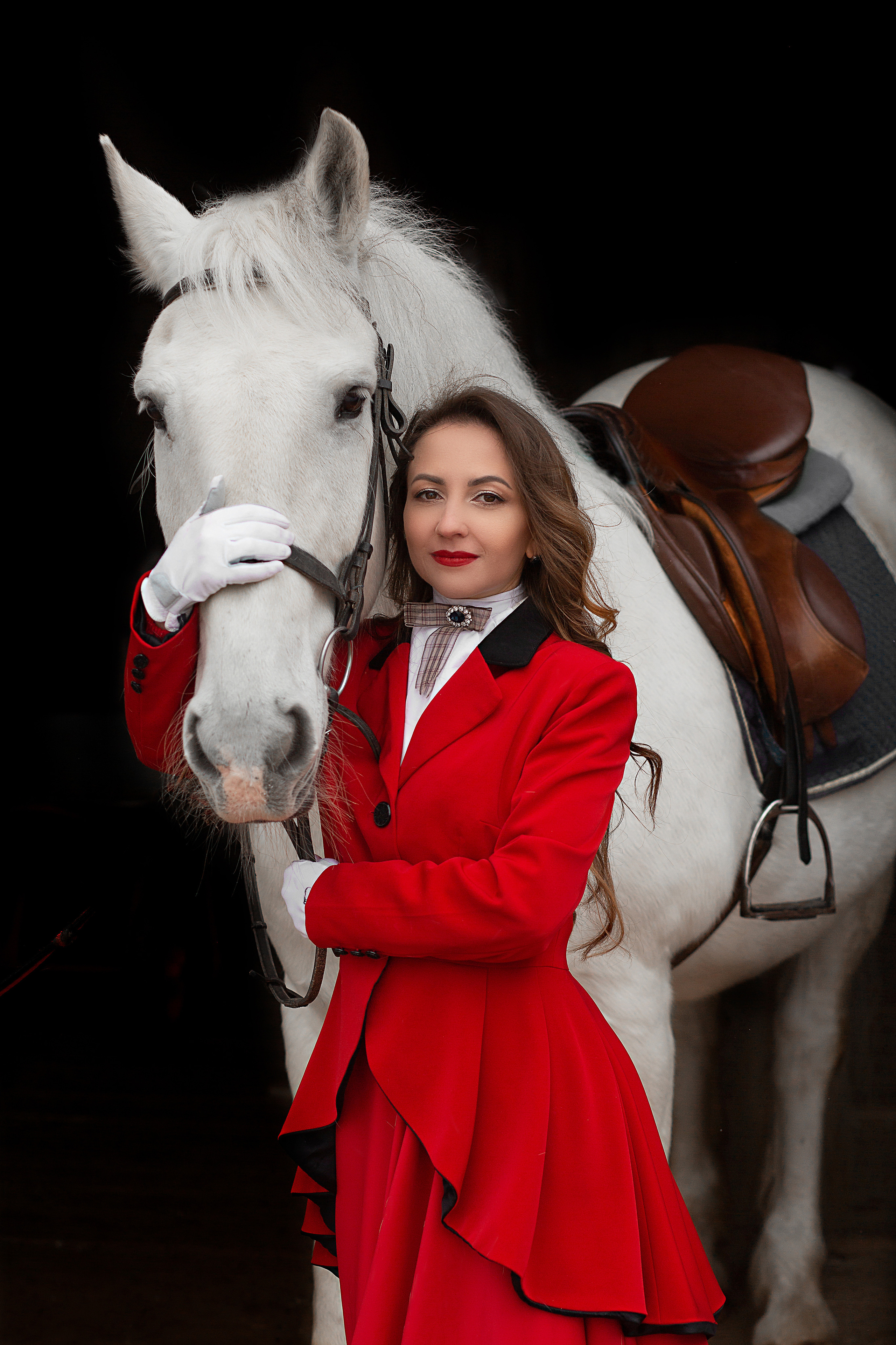 Евгения и Воробей 13.03.22. Фотосессия с лошадьми в Нижнем Новгороде