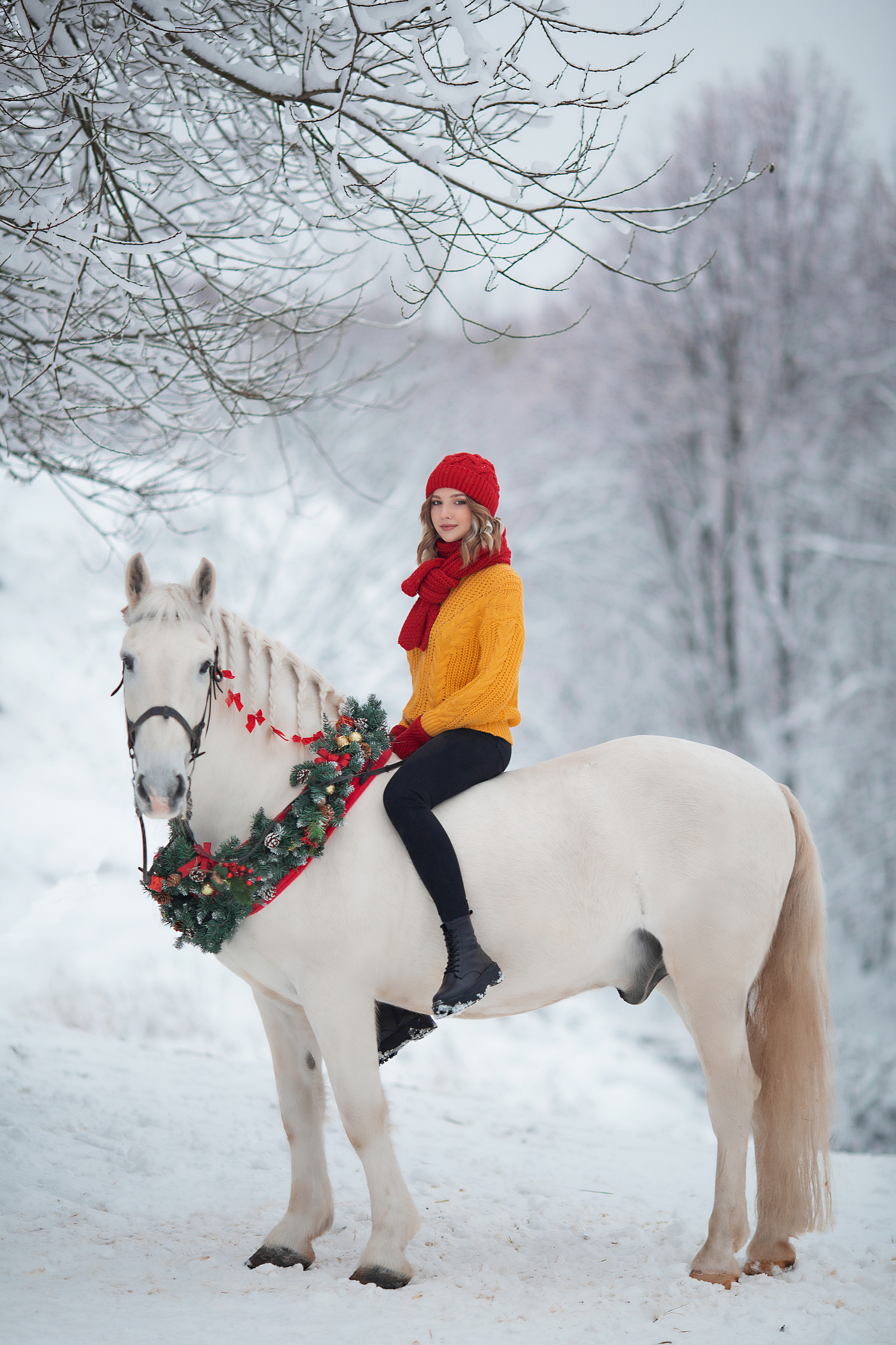 Анна и Воробушек фотодень. Фотосессия с лошадьми в Нижнем Новгороде