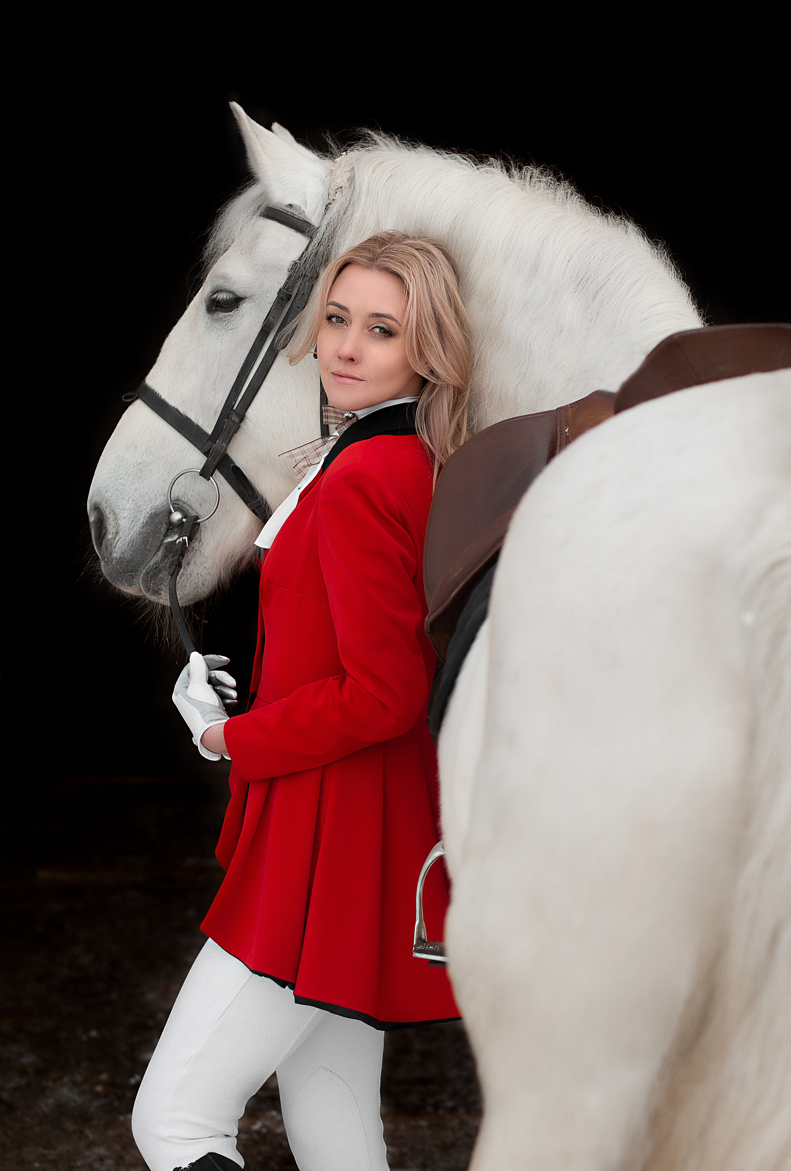 Фотосессия Анны и Воробья 09.01.22. Фотосессия с лошадьми в Нижнем Новгороде