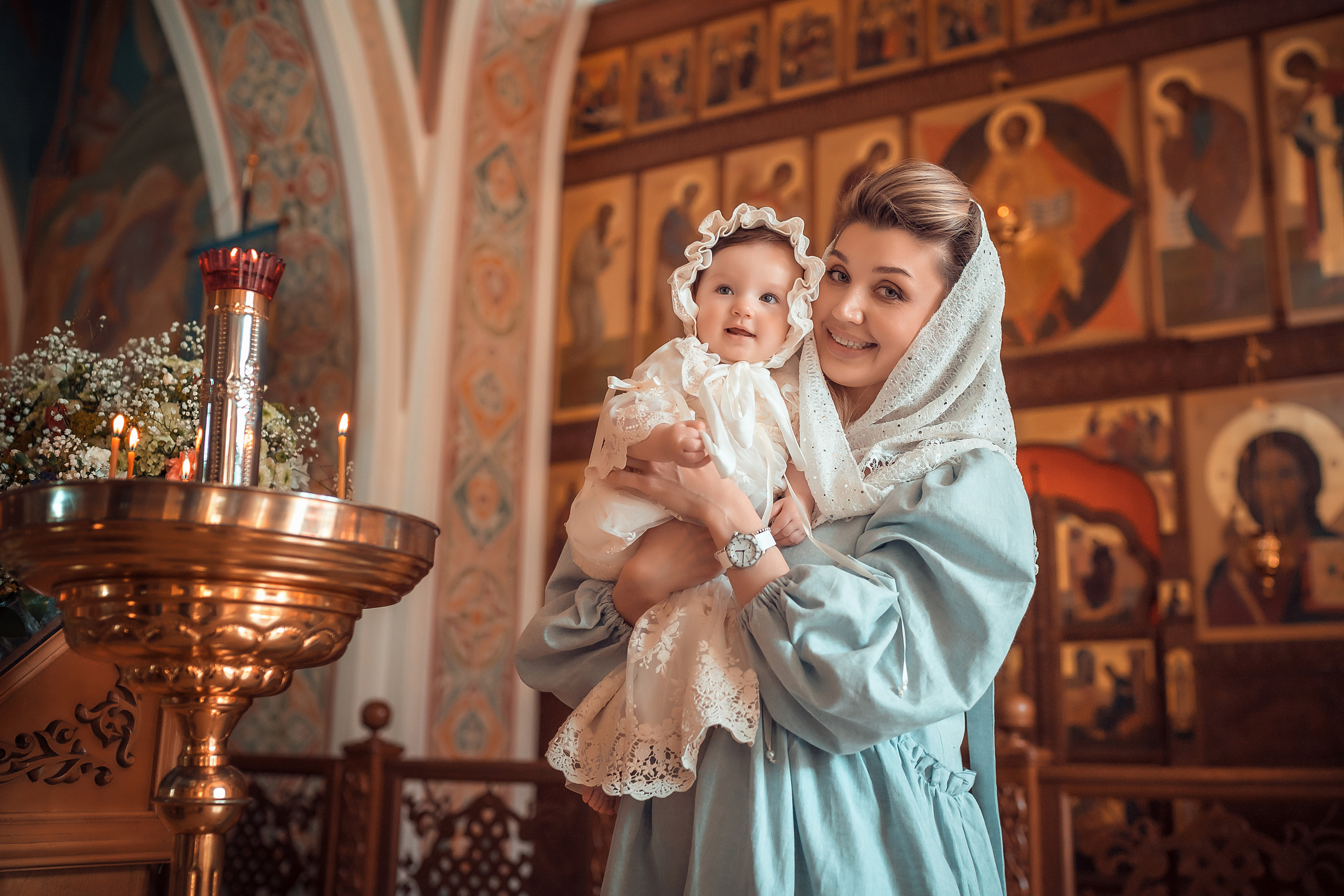 Таинство Крещения Милы. Фотограф на Крещение и Венчание в Красноярске Рамазанова Юлия