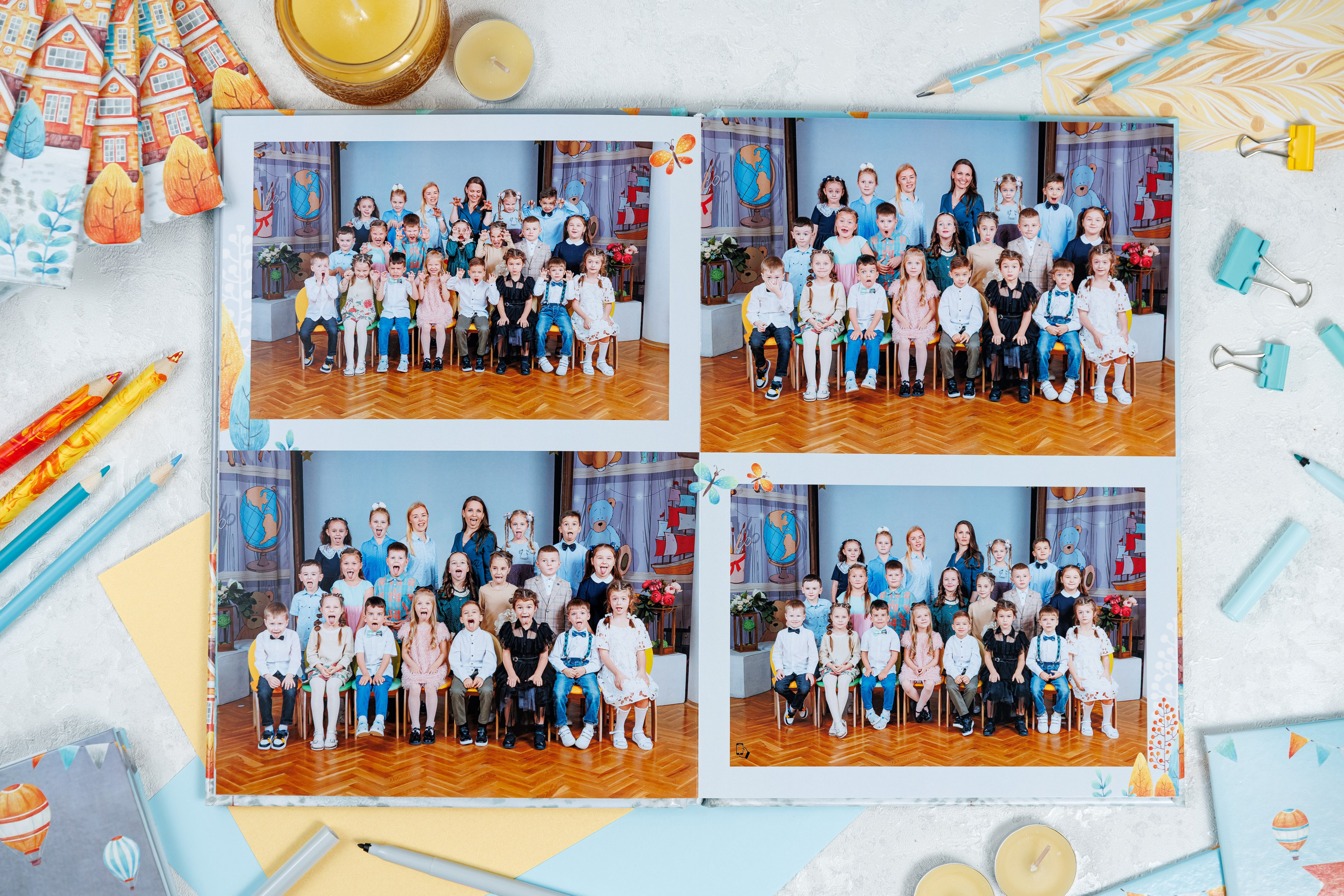 Выпускные альбомы в детский сад. Семейный и детский фотограф Комина Елена, Власиха, Одинцово