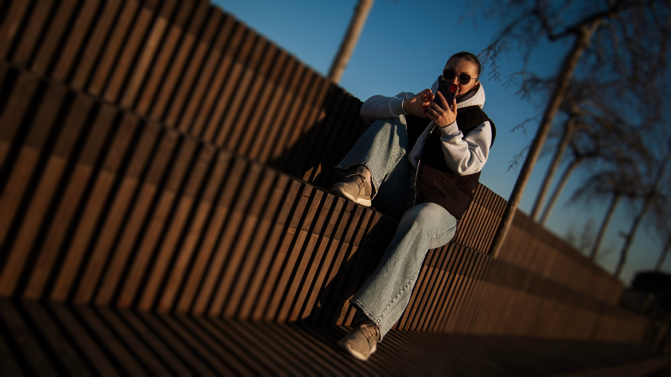 Портретная фотосессия для Леры в парке Галицкого в Краснодаре. Портретный фотограф в Краснодаре Слава Никитин