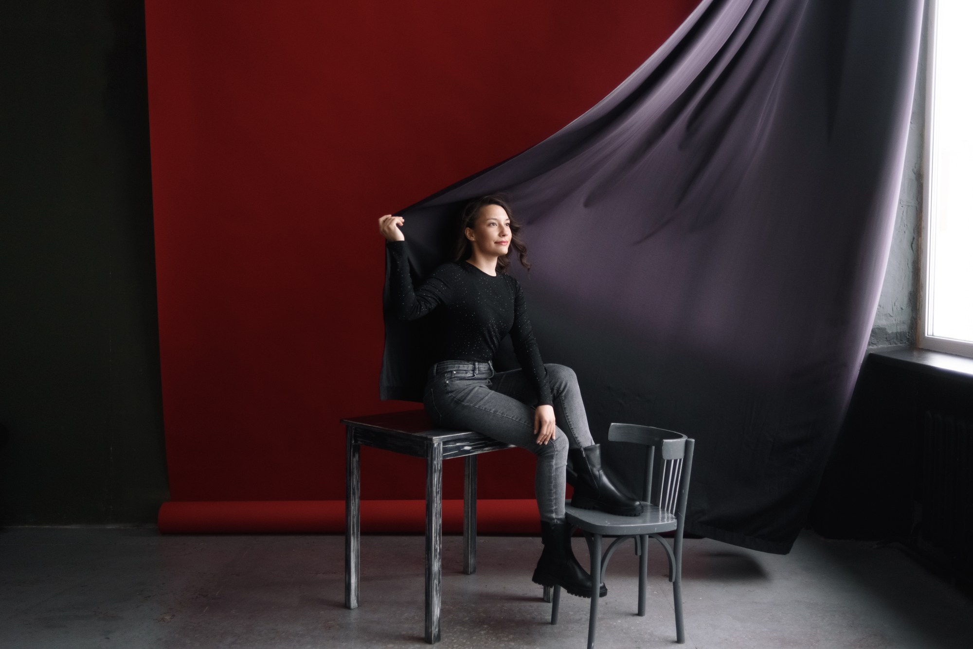 ЧБ портрет в Тюмени | Фотограф Дарья Мустафина. Портретный фотограф Тюмень Дарья Мустафина