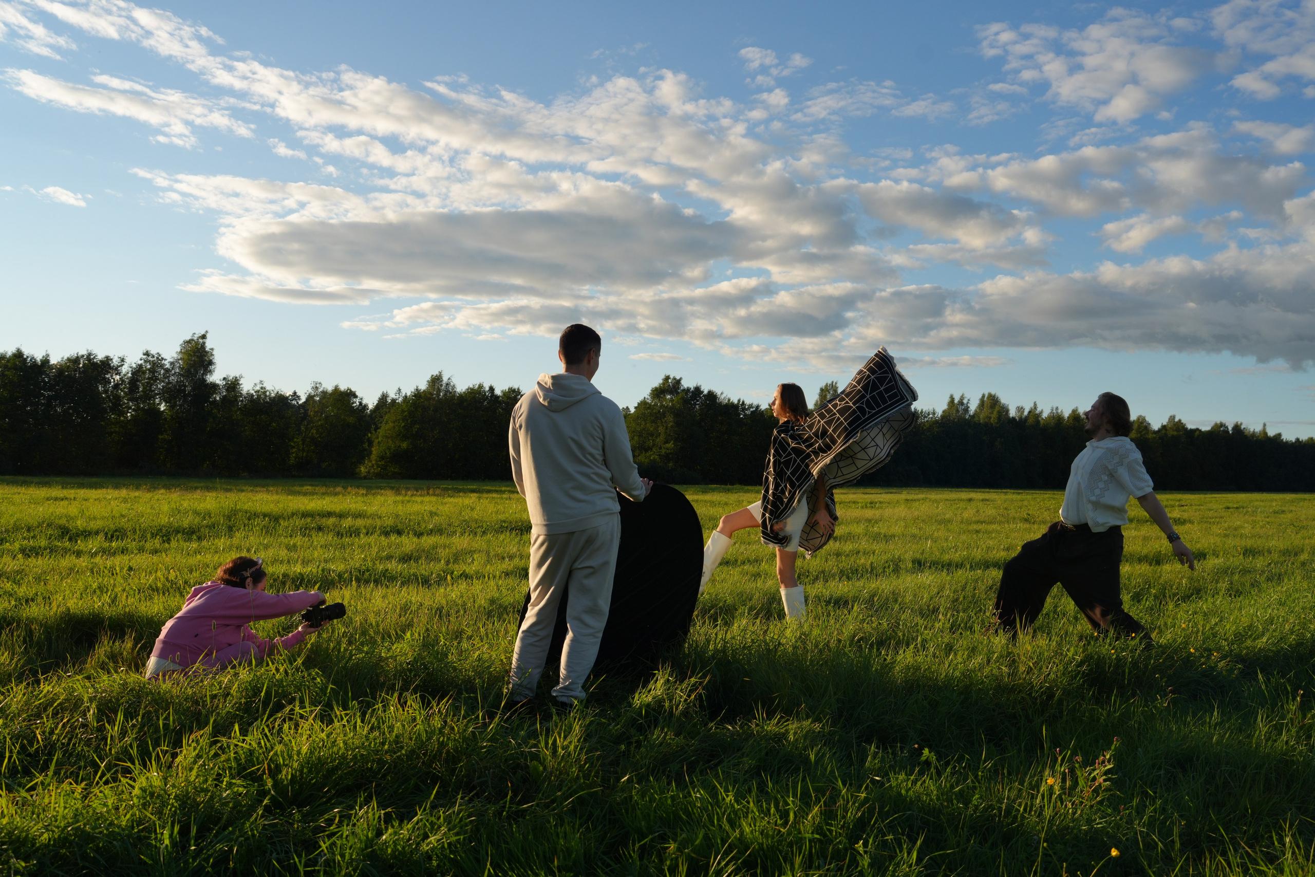 #backstage со съёмок команды в загородном доме. Портретный фотограф в Санкт-Петербурге Дмитриева Наталия