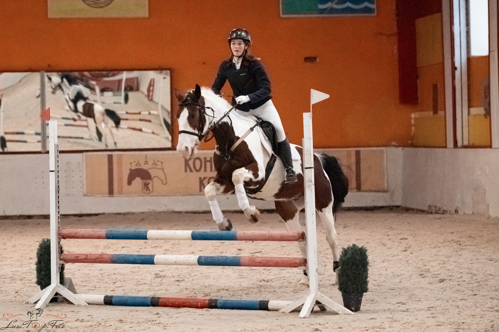 Новогодний конкур Конаковские Конюшни. Конный и фотограф с животными в Твери Топталова Люся