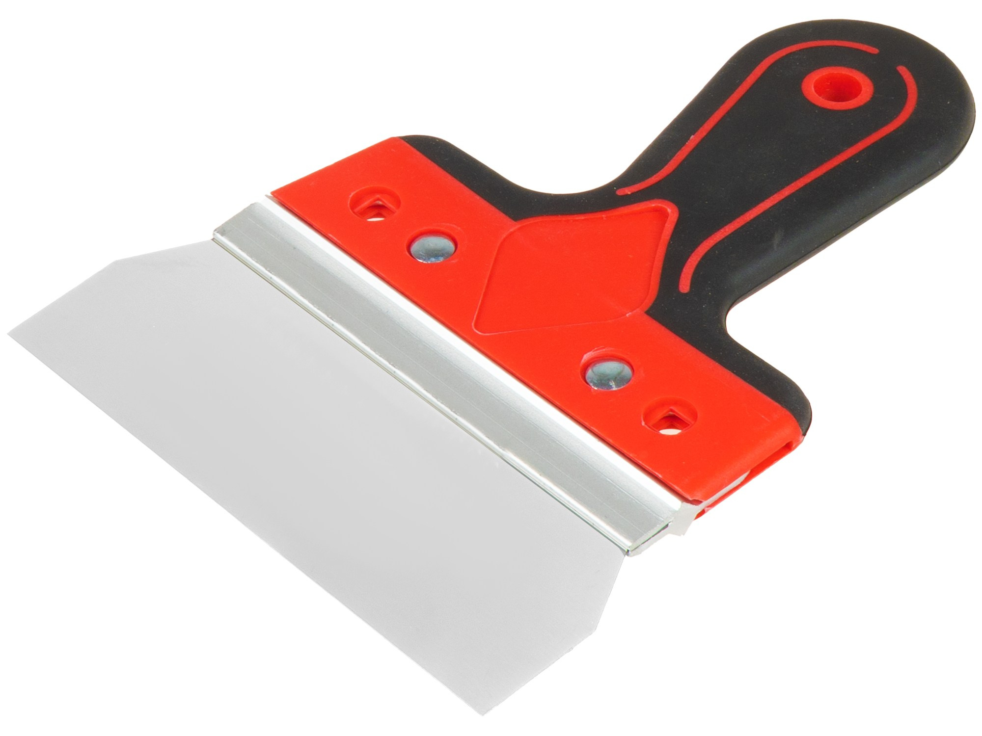 Шпатель фасадный с черно красной ручкой