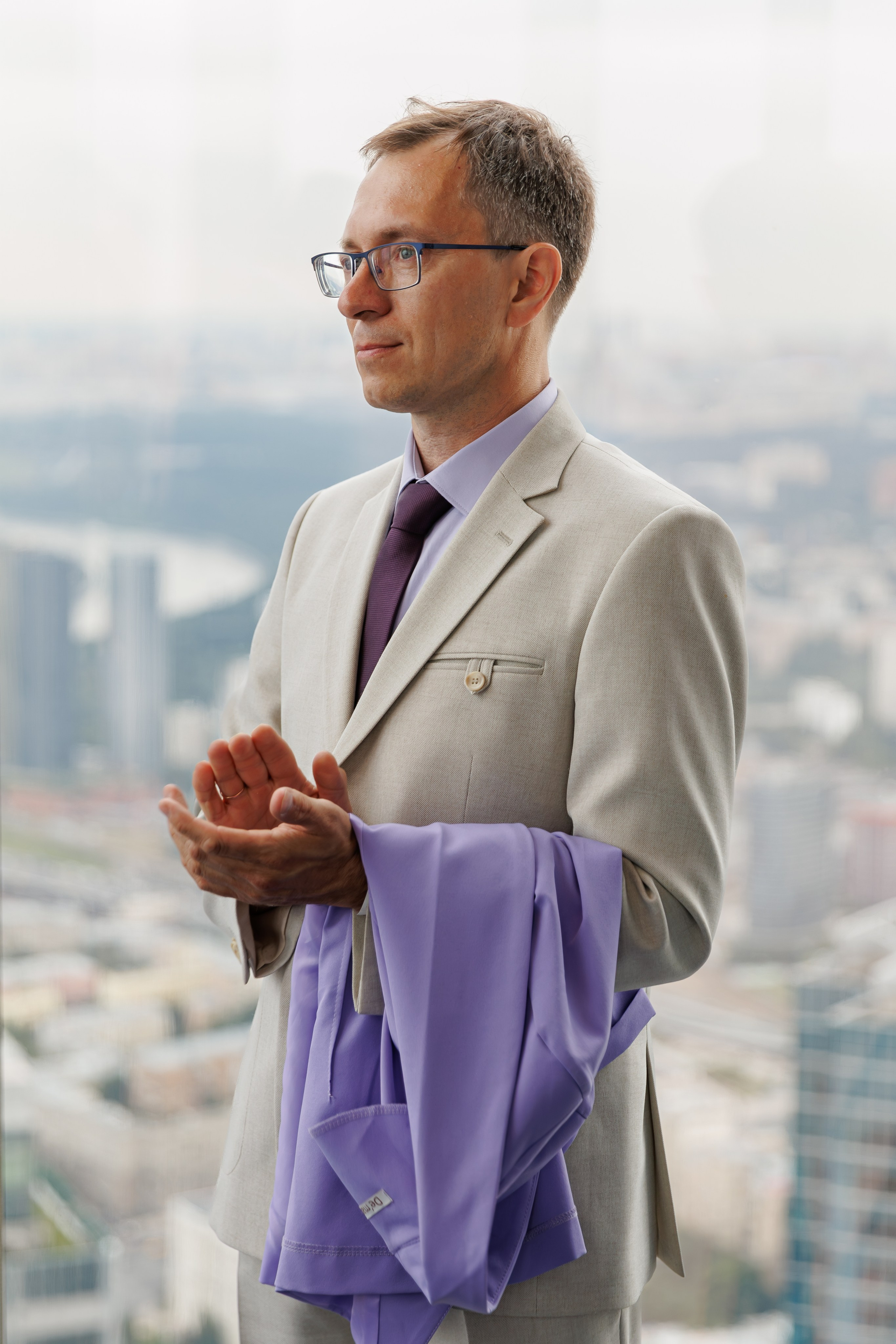 Регистрация брака в Панорама 360 Москва-сити башня Федерация. Свадебный фотограф Москва и МО Сергей Киржаев