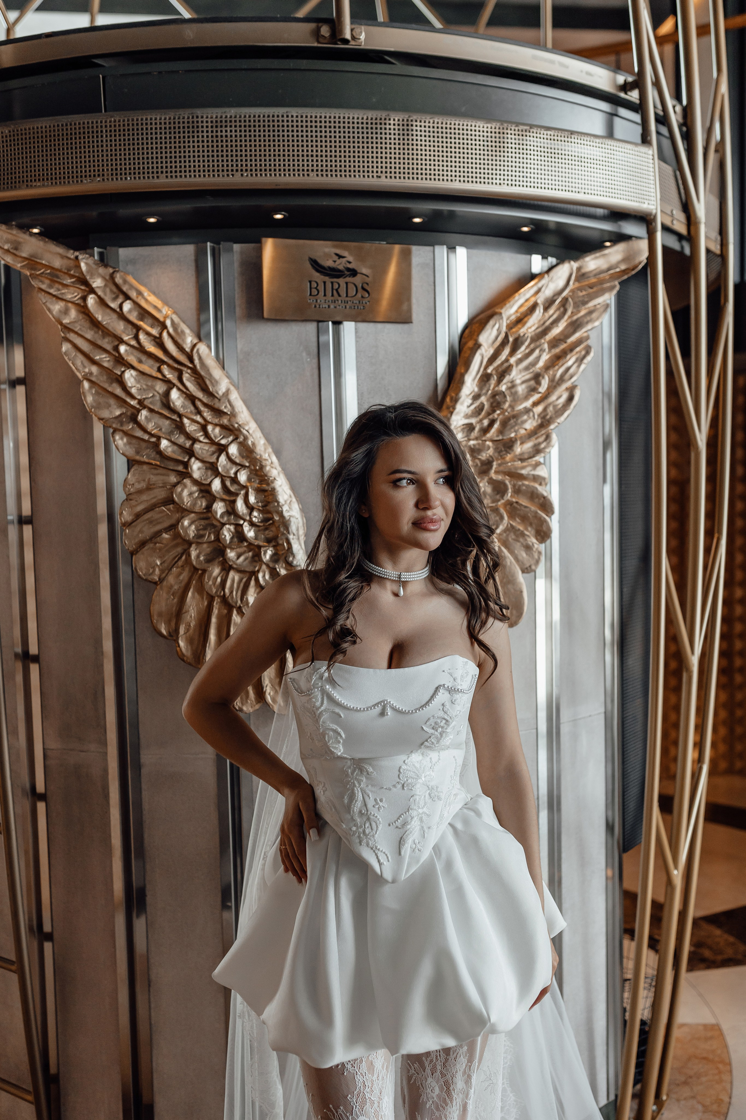 Регистрация брака в ресторане Birds Москва Сити. Свадебный фотограф в Москве Дарья Олендарёва