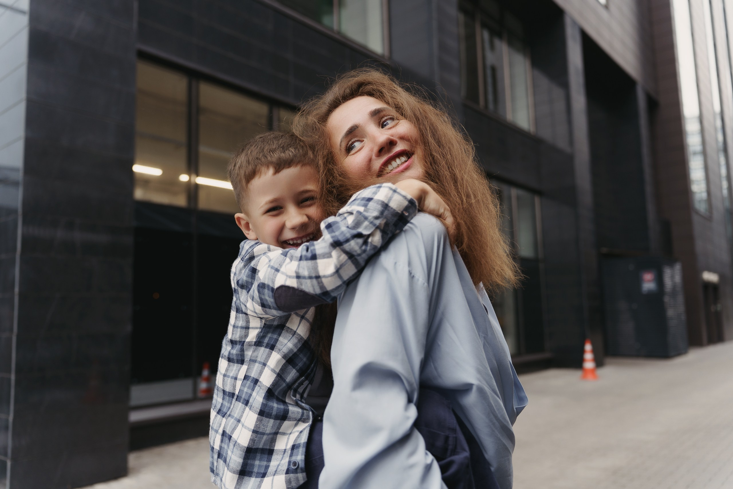 Семейная фотография. Мама с ребенком