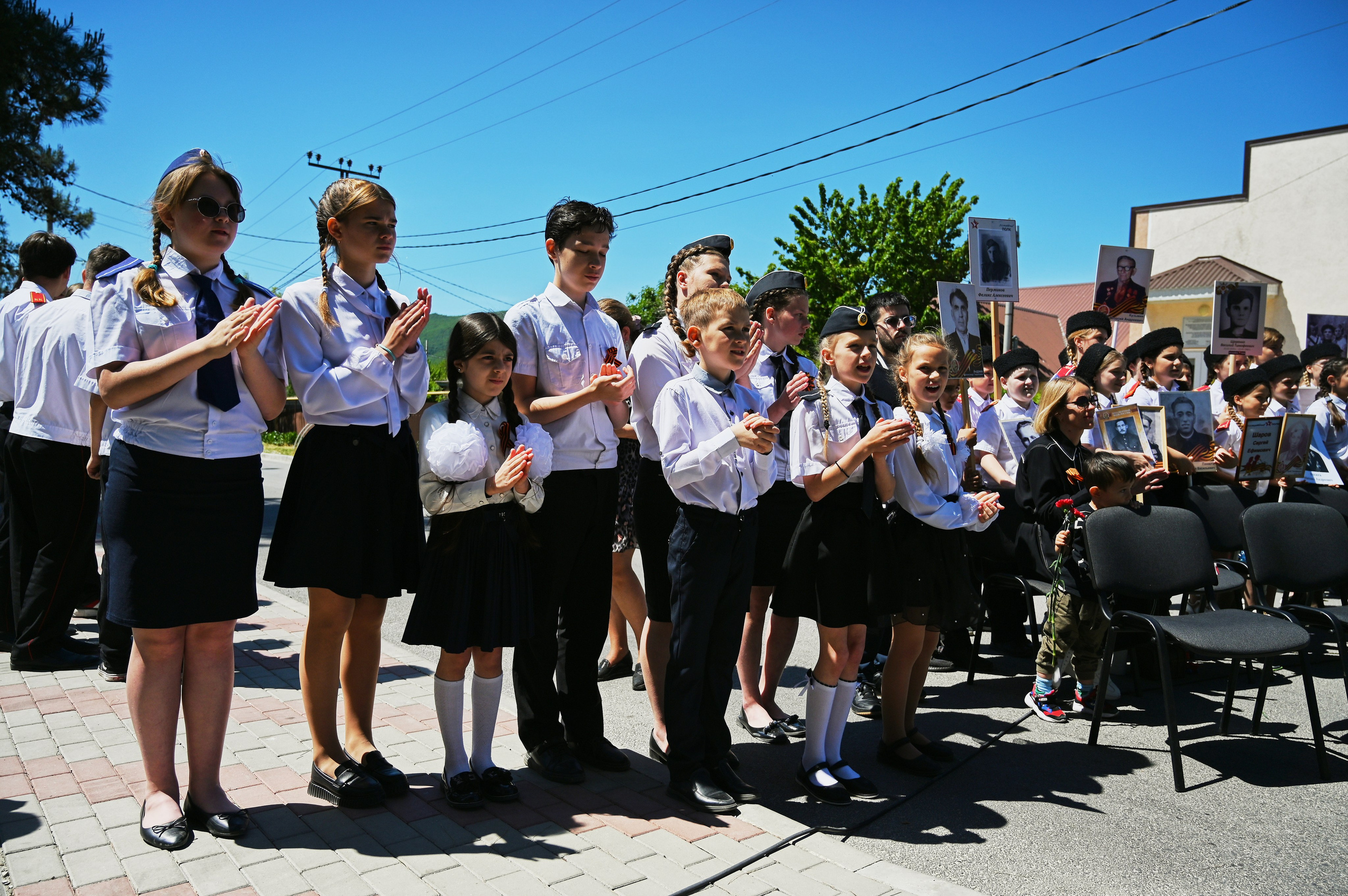 Митинг в с. Виноградное. Жизнь курорта Кабардинка в фотографиях