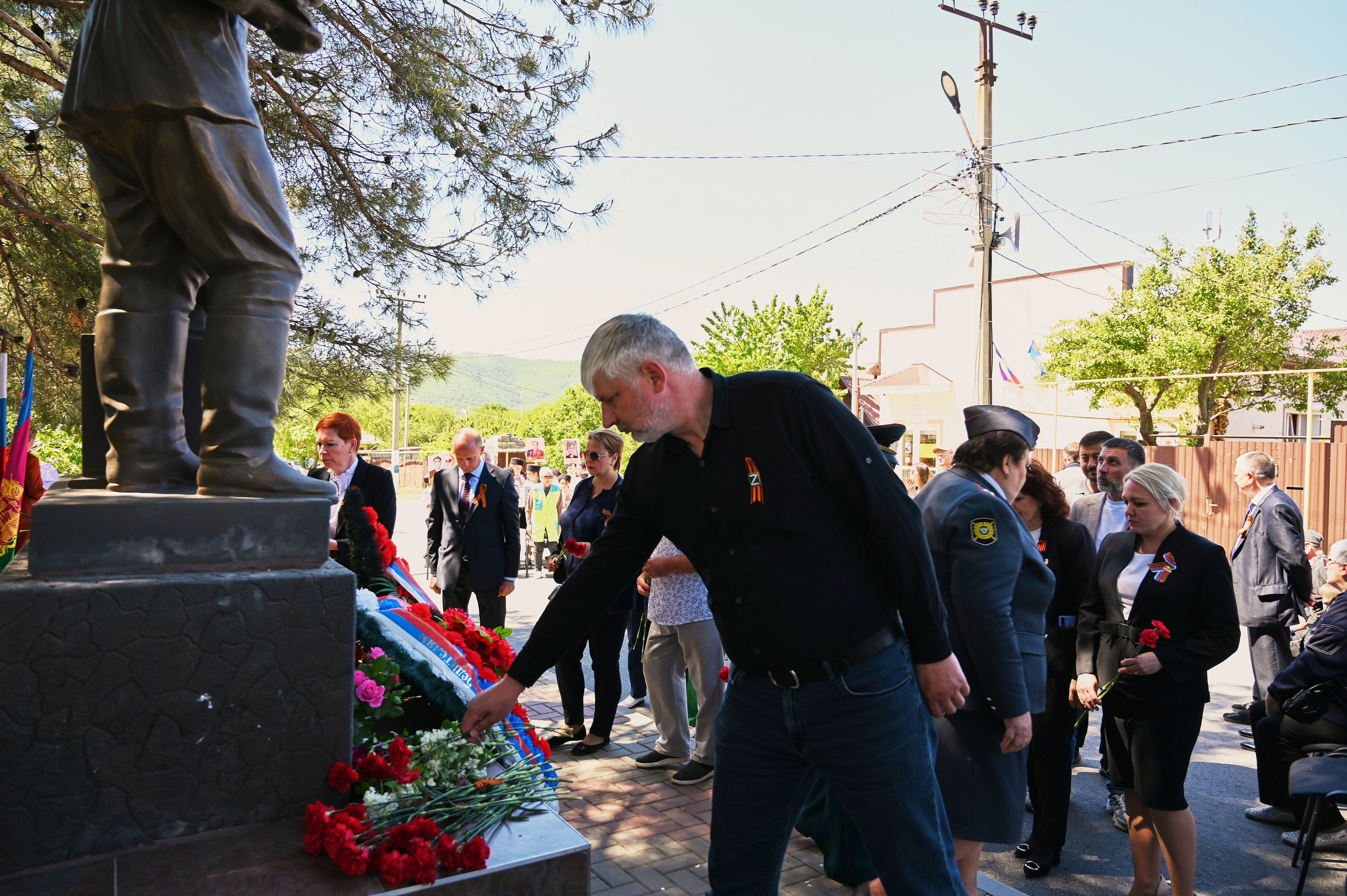 Митинг в с. Виноградное. Жизнь курорта Кабардинка в фотографиях