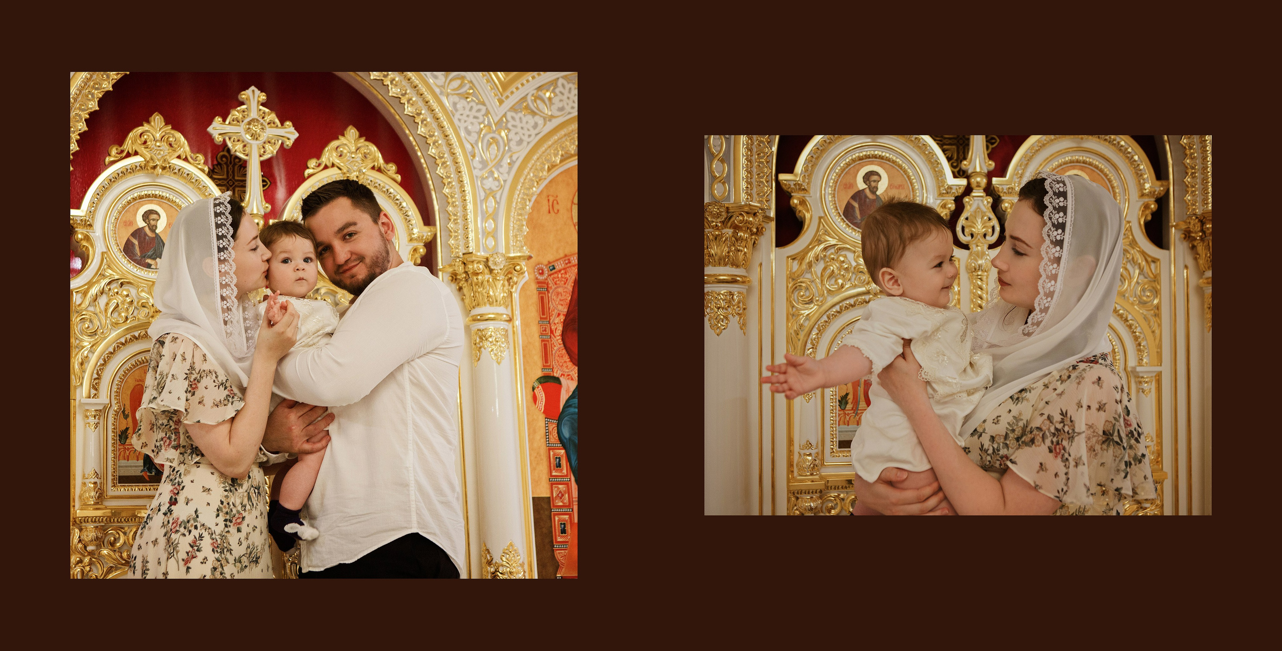 Фотосессия крещения новорожденных