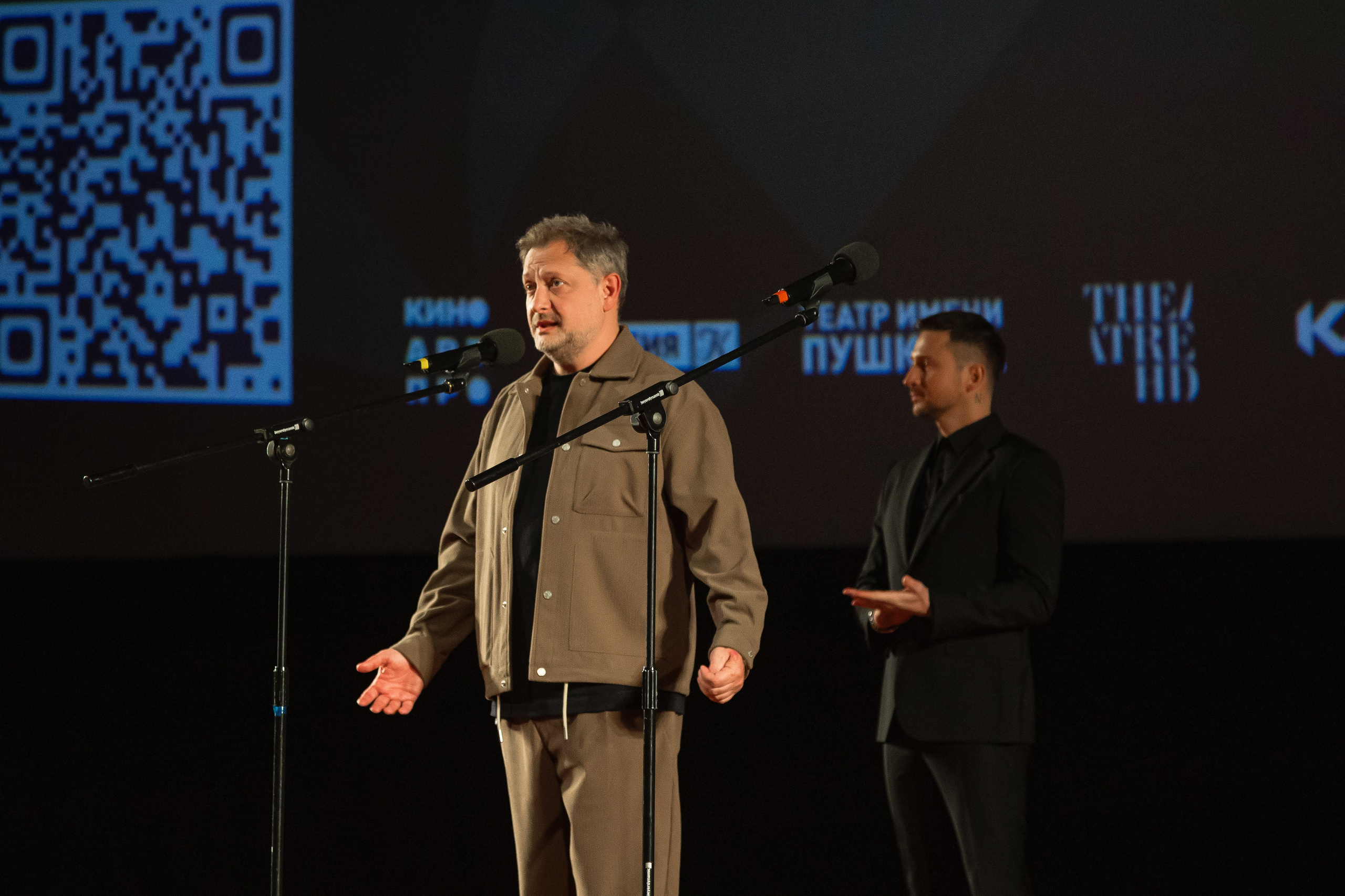 Евгений Писарев, Сергей Лазарев на премьере спектакля "Женитьба Фигаро" в КАРО Октябрь 27 марта 2024 года, фотограф Анна Добрачёва