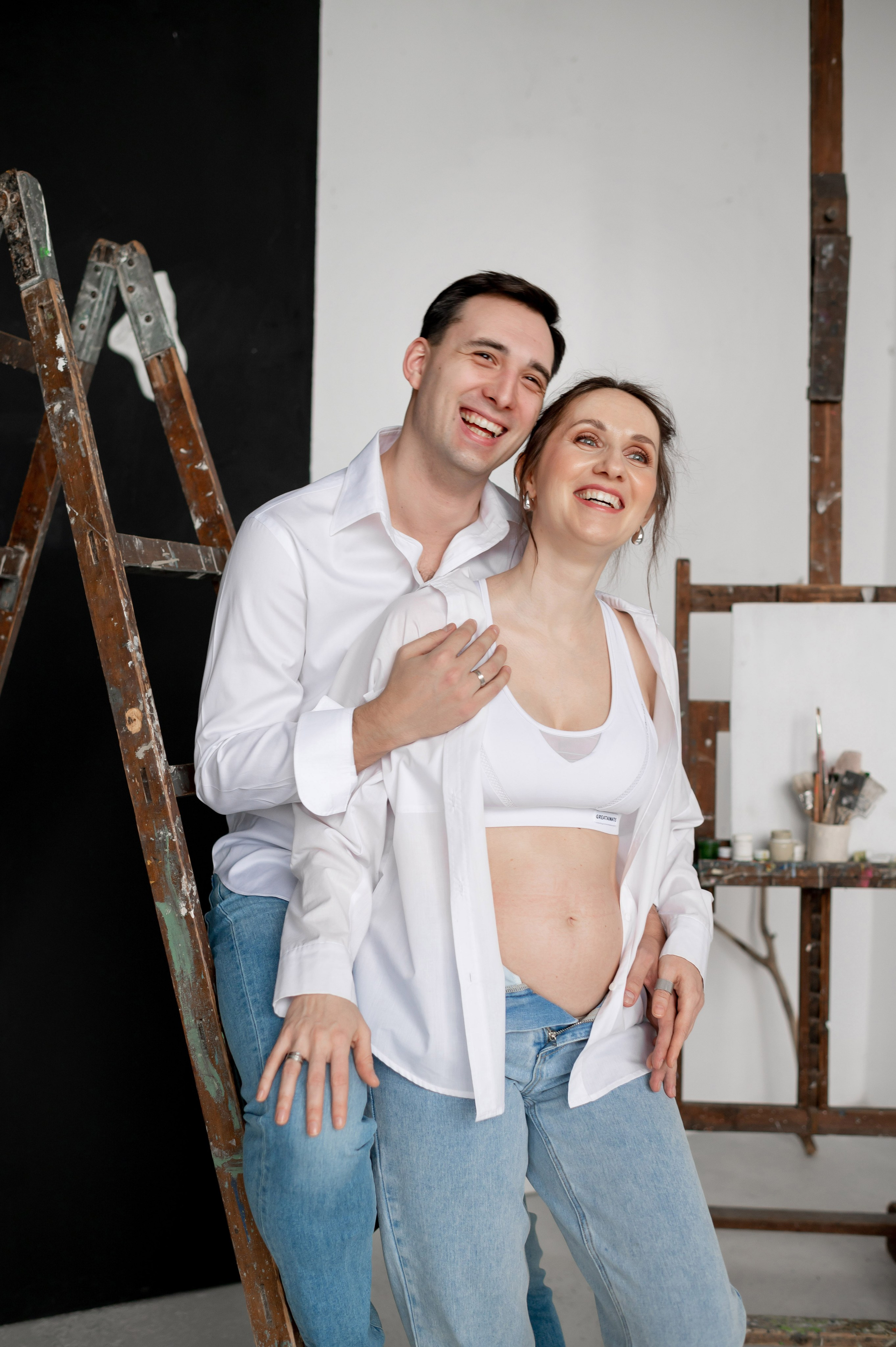 Беременность в красках и необычное гендер-пати. Портретный, семейный и свадебный фотограф в Санкт-Петербурге и в Пушкине Ширяев Денис