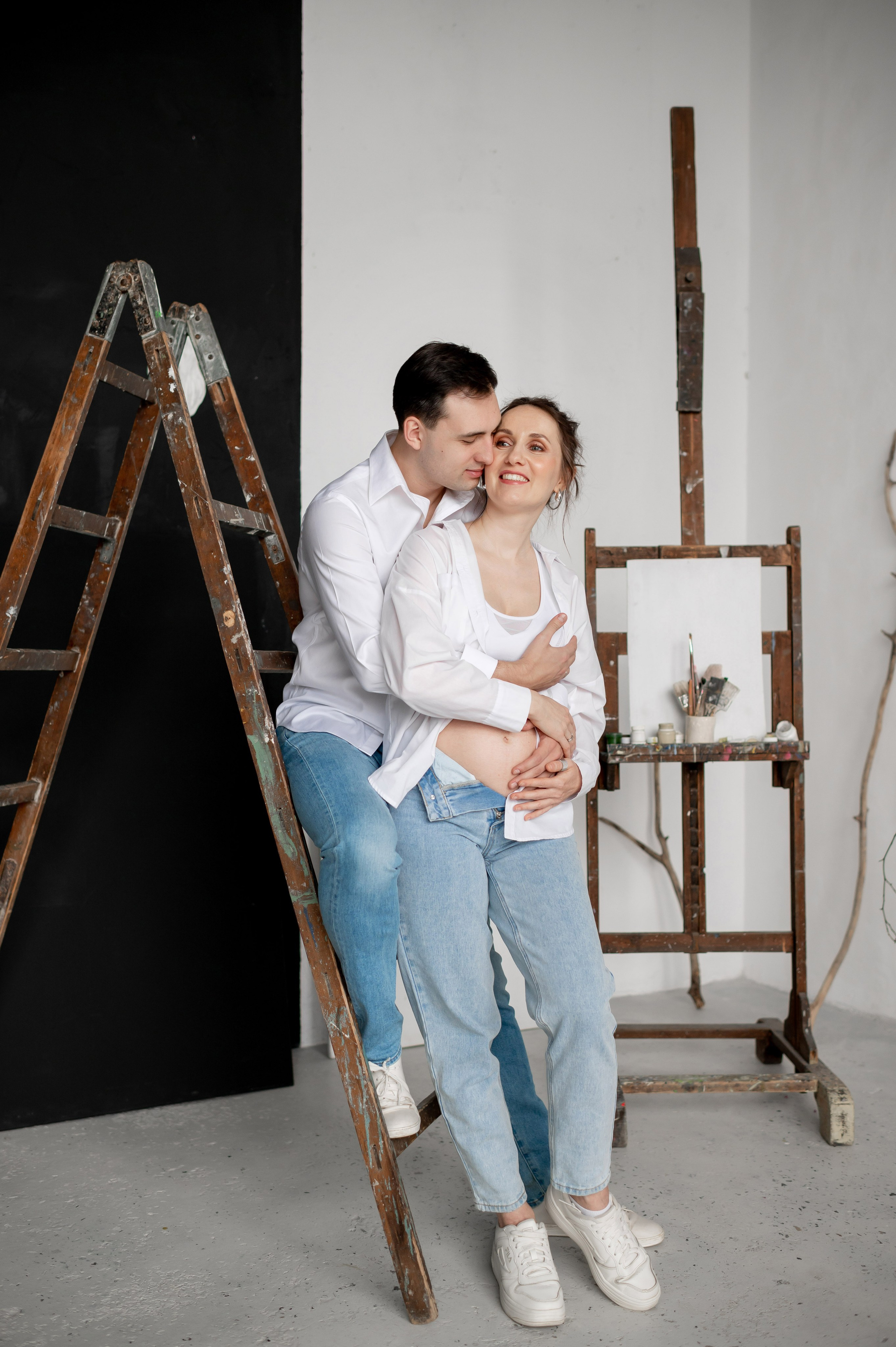 Беременность в красках и необычное гендер-пати. Портретный, семейный и свадебный фотограф в Санкт-Петербурге и в Пушкине Ширяев Денис