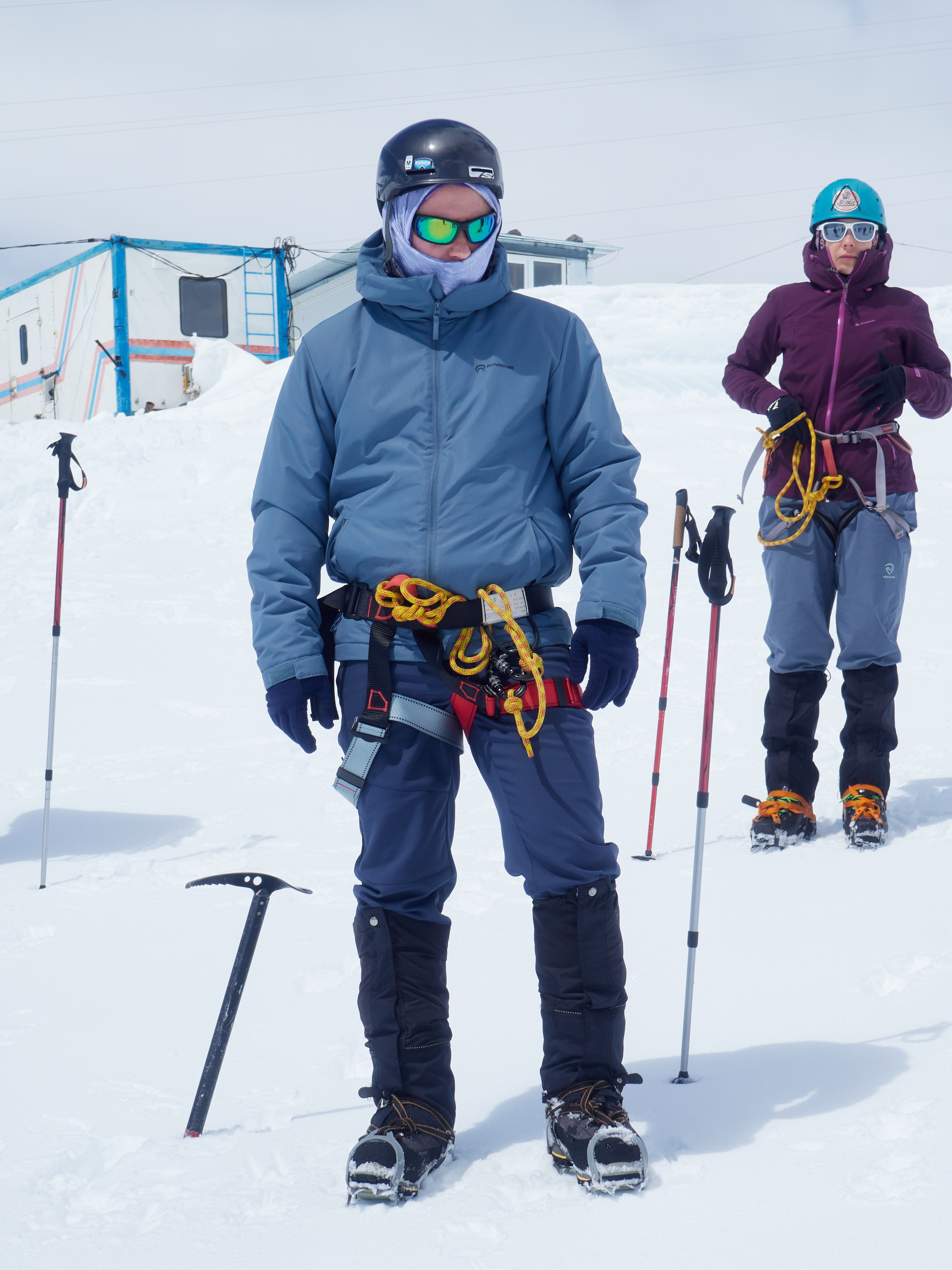 Снежно-ледовые занятия на высоте 3750. Горный, высотный Фотограф на Эльбрусе Георгий