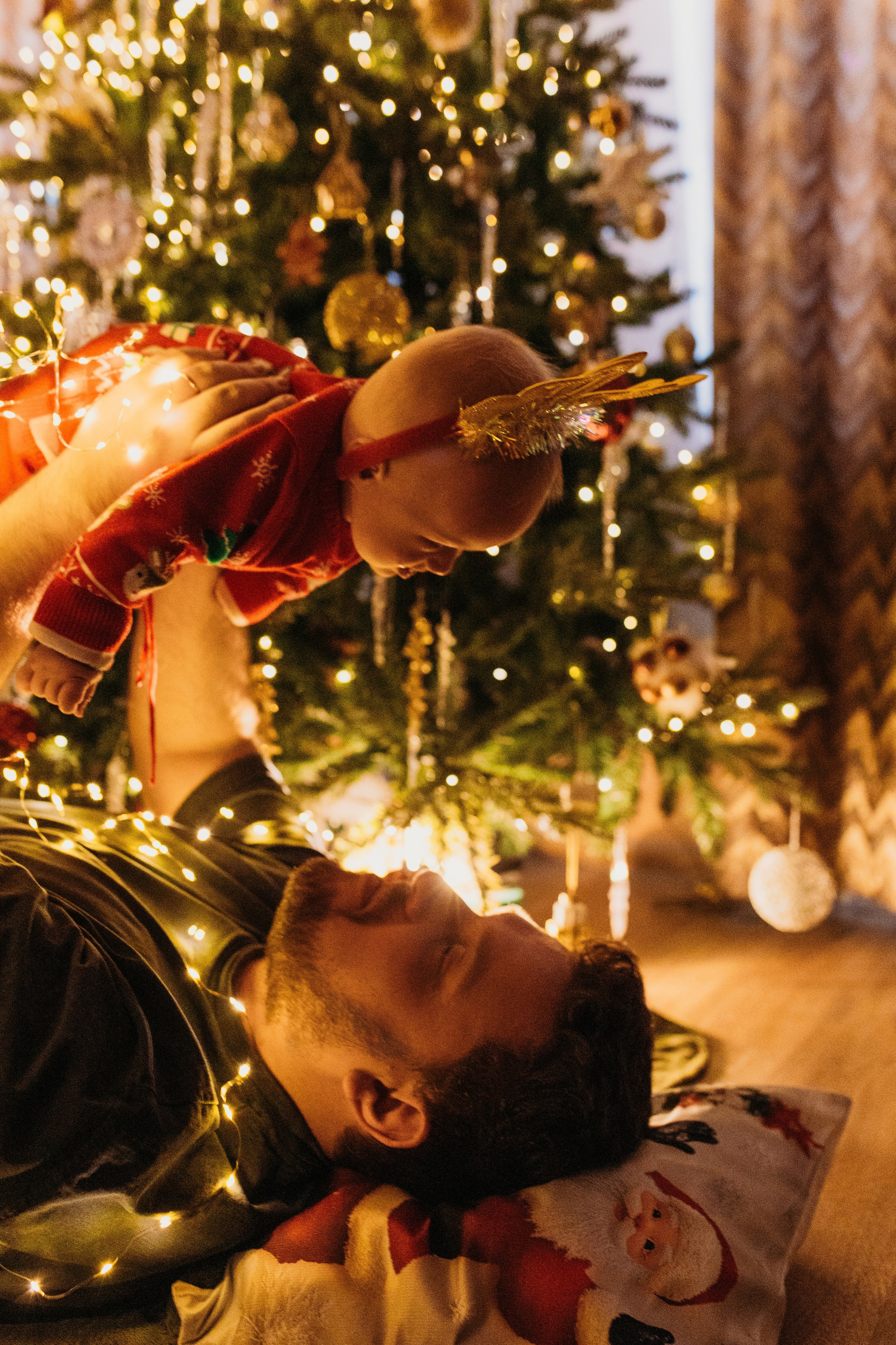 Домашняя новогодняя фотосессия. Фотограф новорожденных в г. Барнаул Ренпенинг Катерина