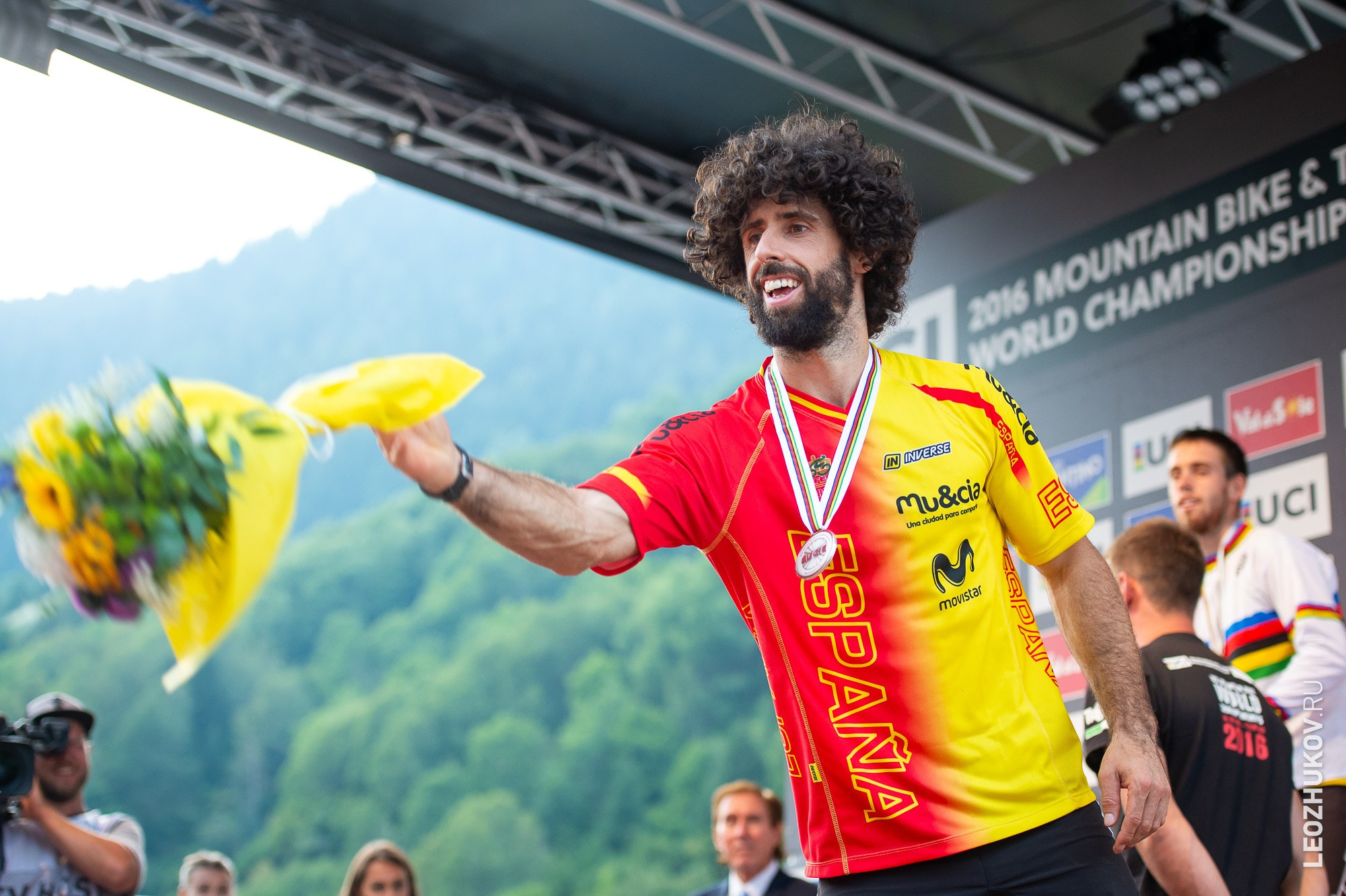 UCI Trials World Championships 2016 — finals. Sports photographer Leonid Zhukov