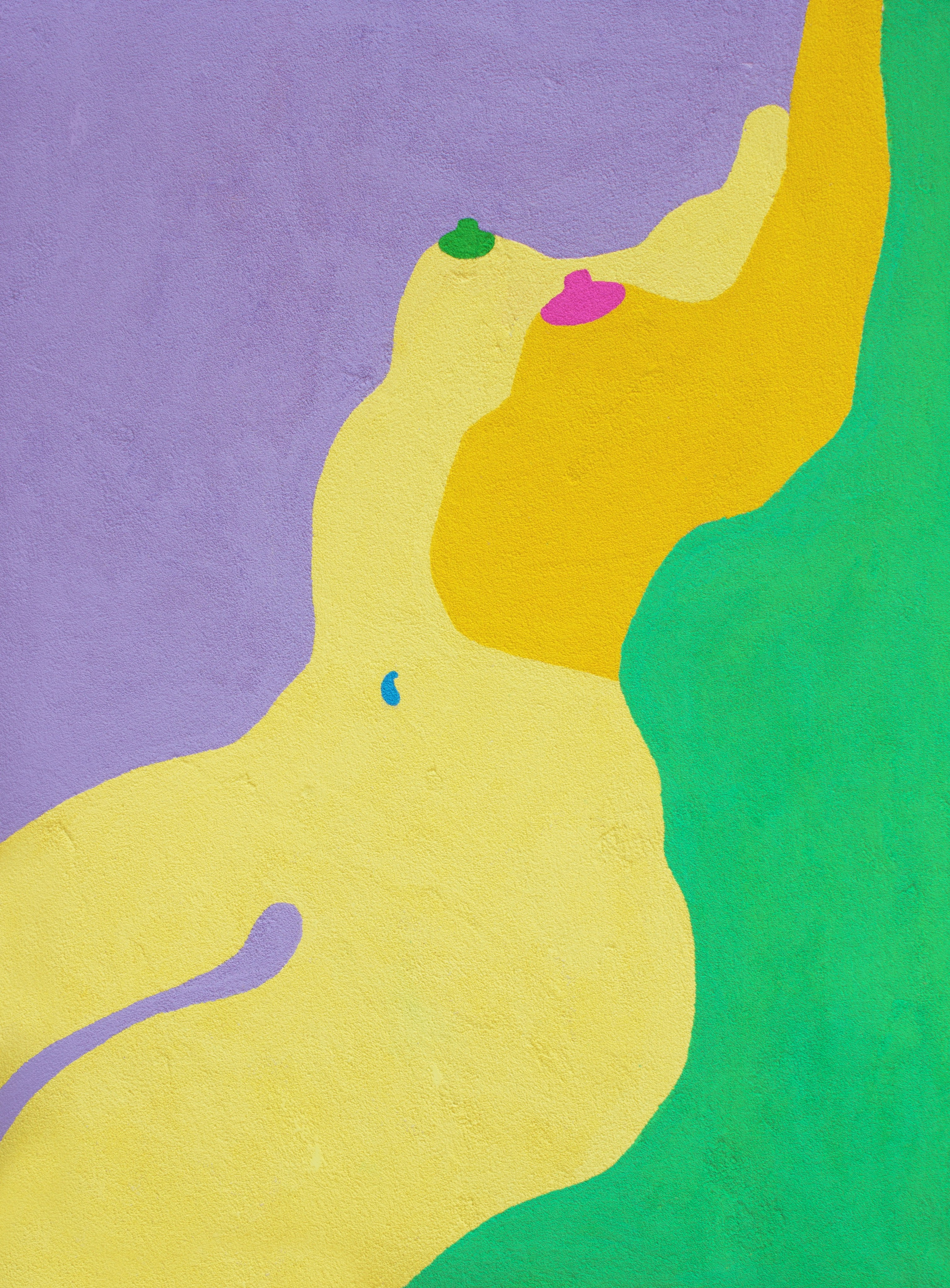 СЕДЬМАЯ 2 бумага, манка, гуашь, колеровочная паста 60х80 см 2020 г 25.000 р