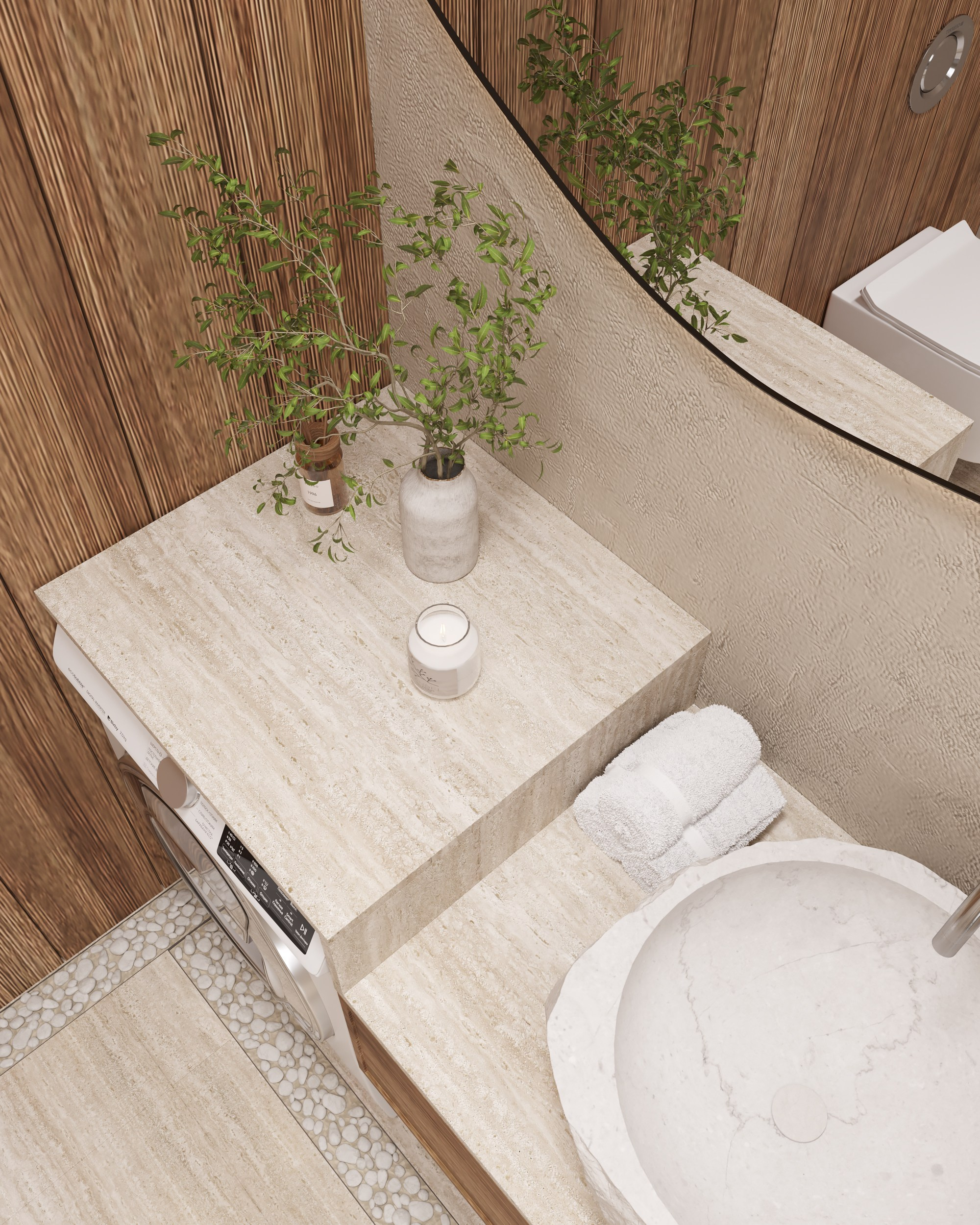 Woody Nature. Дизайн интерьера | 3D визуализация | Миланская Марина