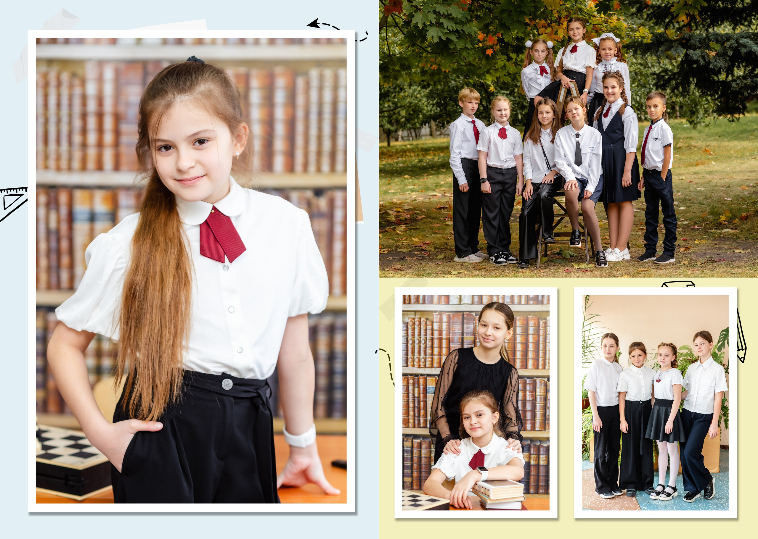 Стильные выпускные альбомы 4 класса. Дом детской фотографии Арсюткиной Наталии™