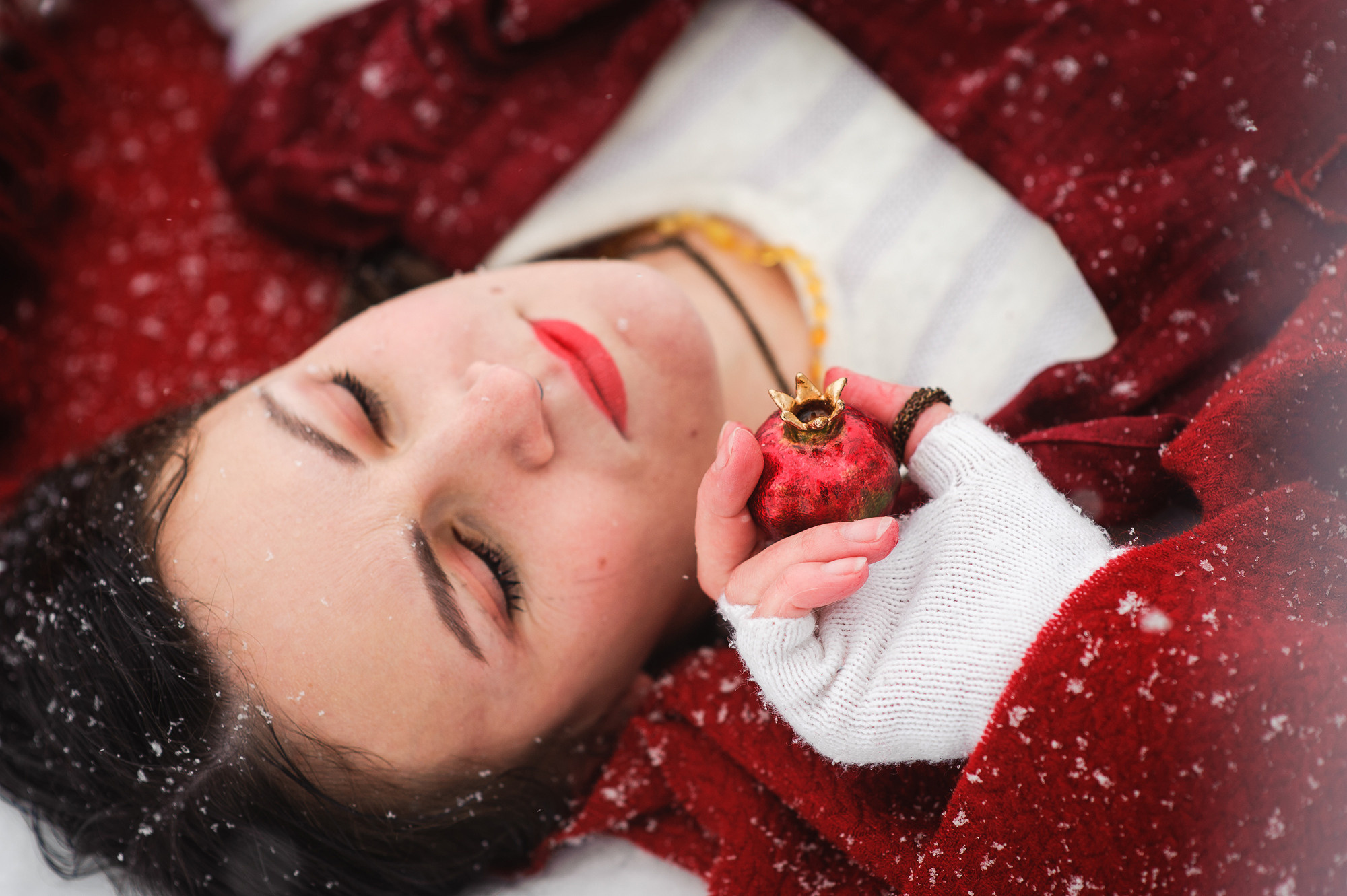 Снежная история для Кати. Семейный и женский фотограф Красноярск Екатерина Пусенкова