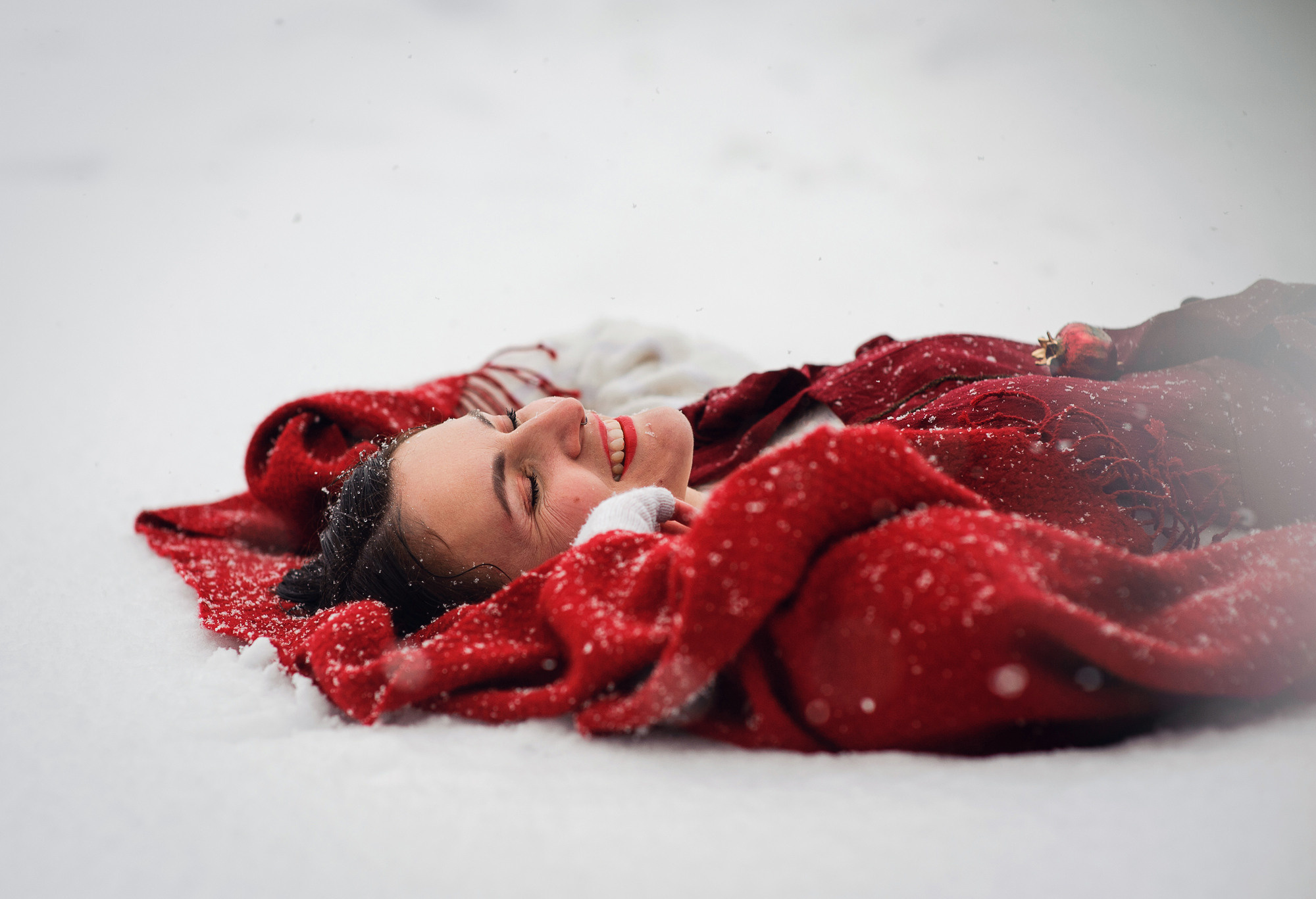 Снежная история для Кати. Семейный и женский фотограф Красноярск Екатерина Пусенкова