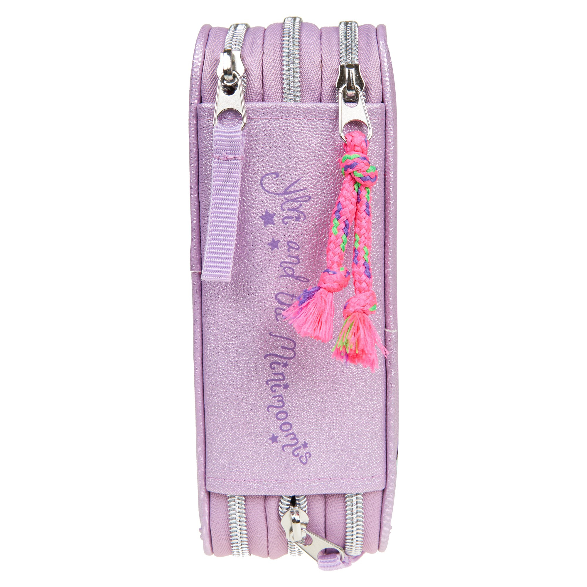 Пенал розовый вид сбоку