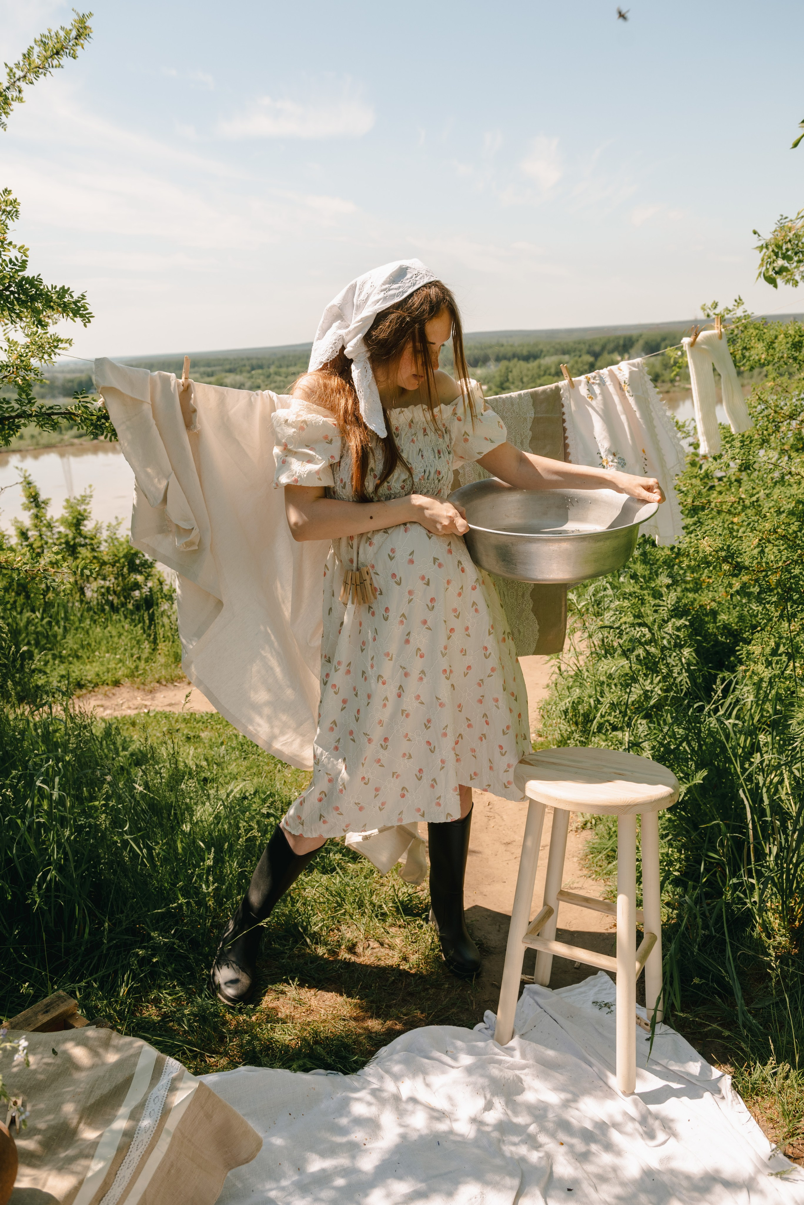 Стирка в глубинке. Фотограф в Томске Мария Март