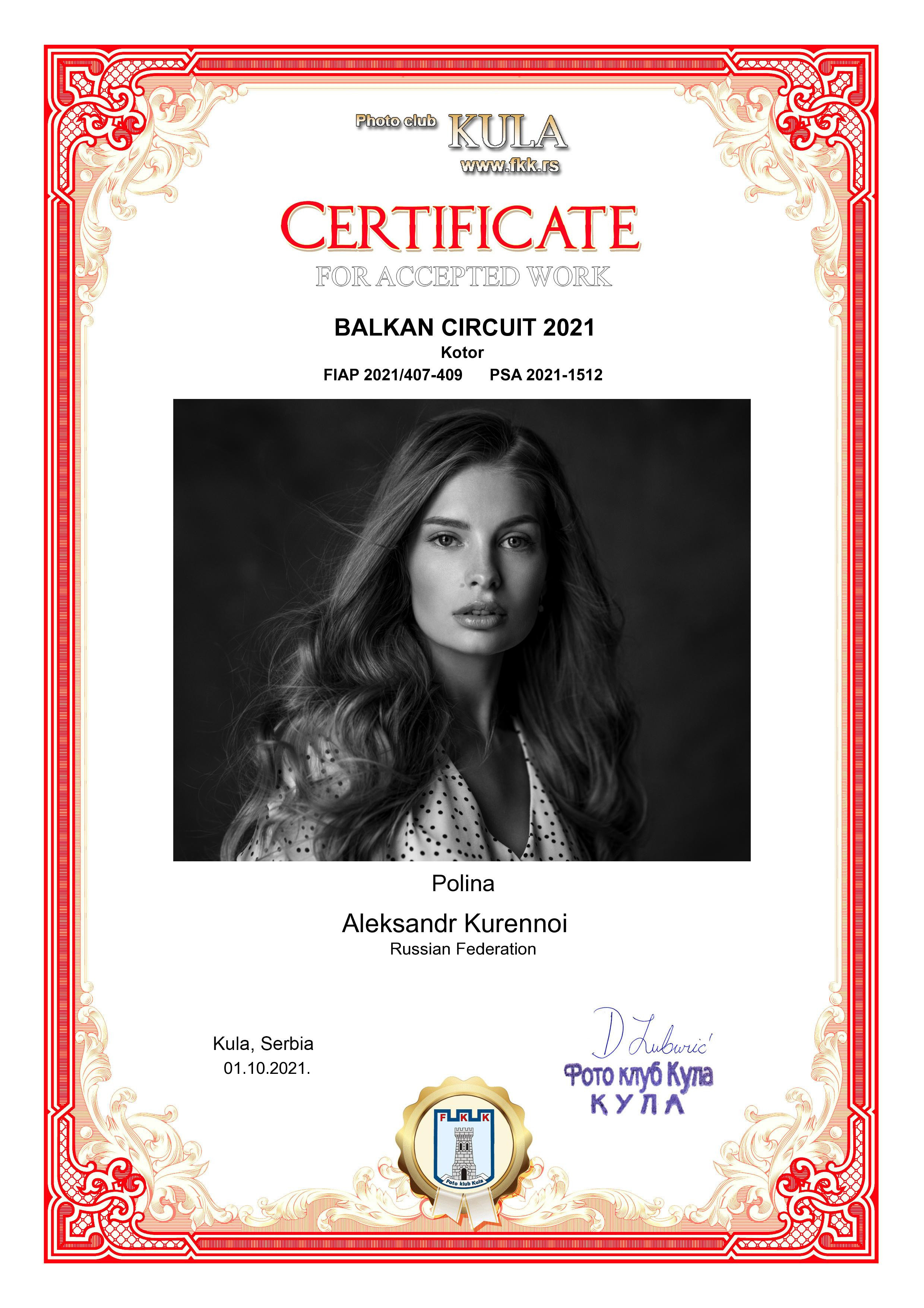 Достижения. Фотограф Куренной Александр