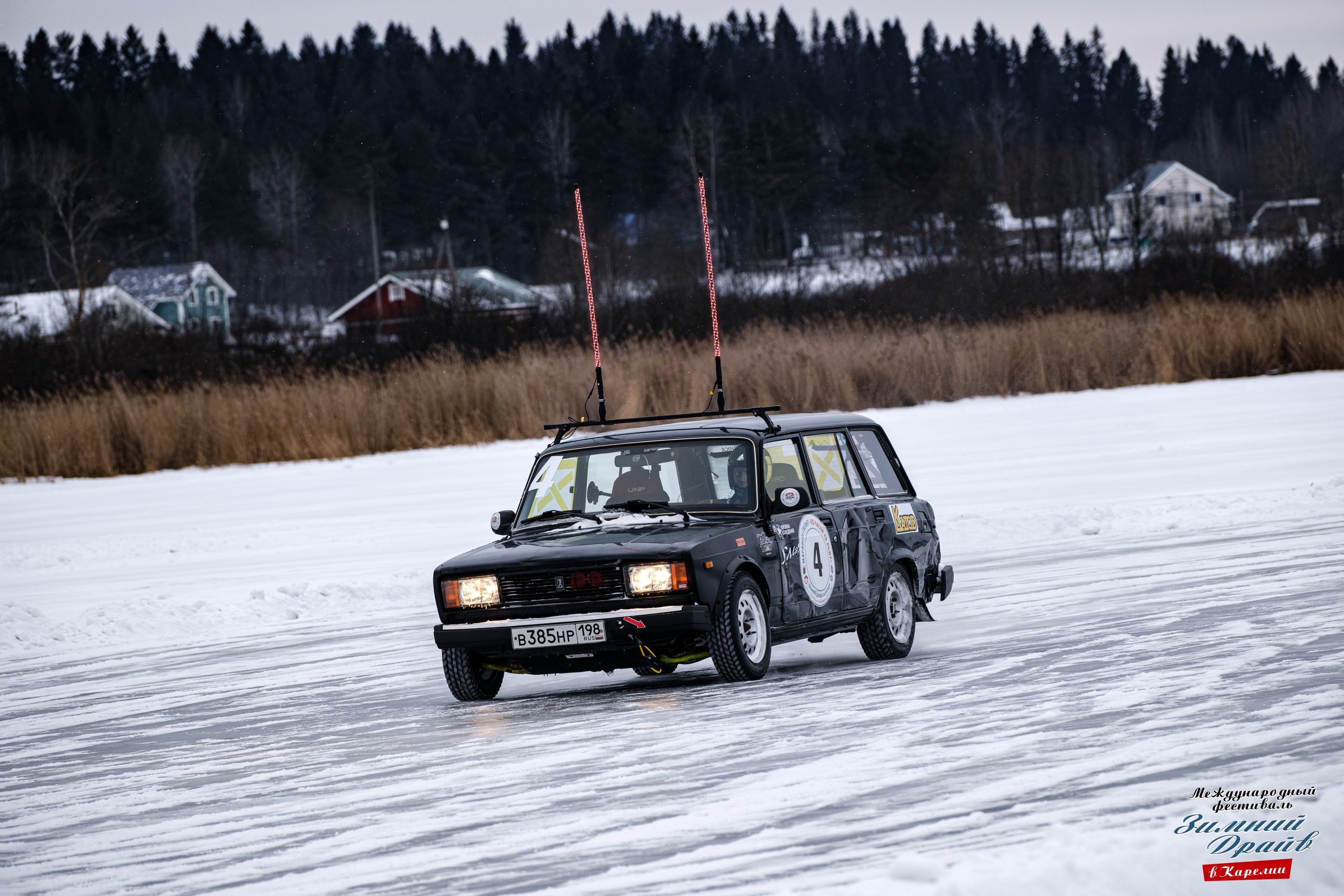 «Зимний Драйв в Карелии» Авто Марафон-гигант «25 часов на льду» Илона Накутис, Николай Грязин, джимхана, фотограф Антон Медведев, icoguar, Сортавала, Карелия